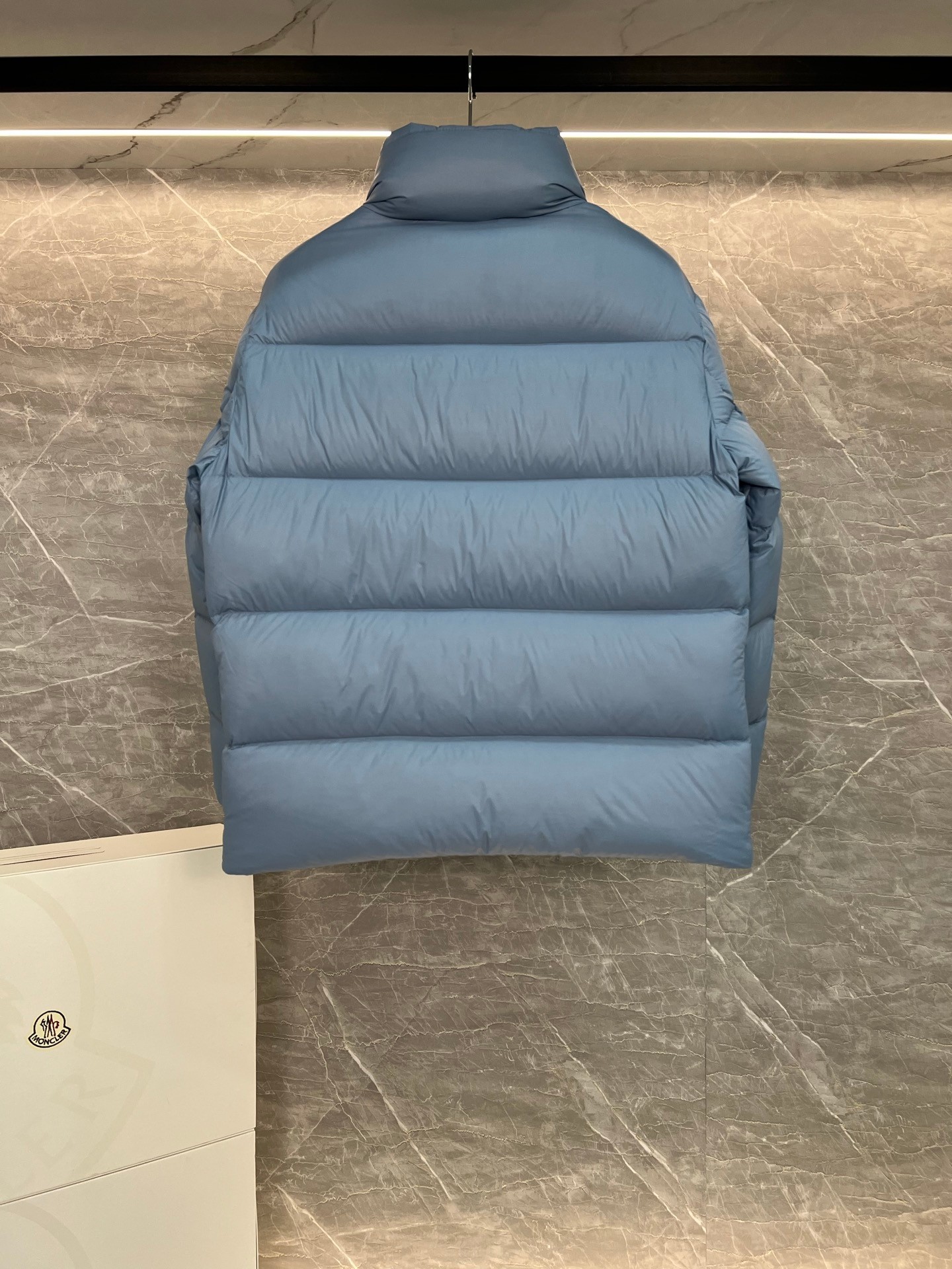 Moncler Couple Down Jacket White Duck Down Blue M-l-xl