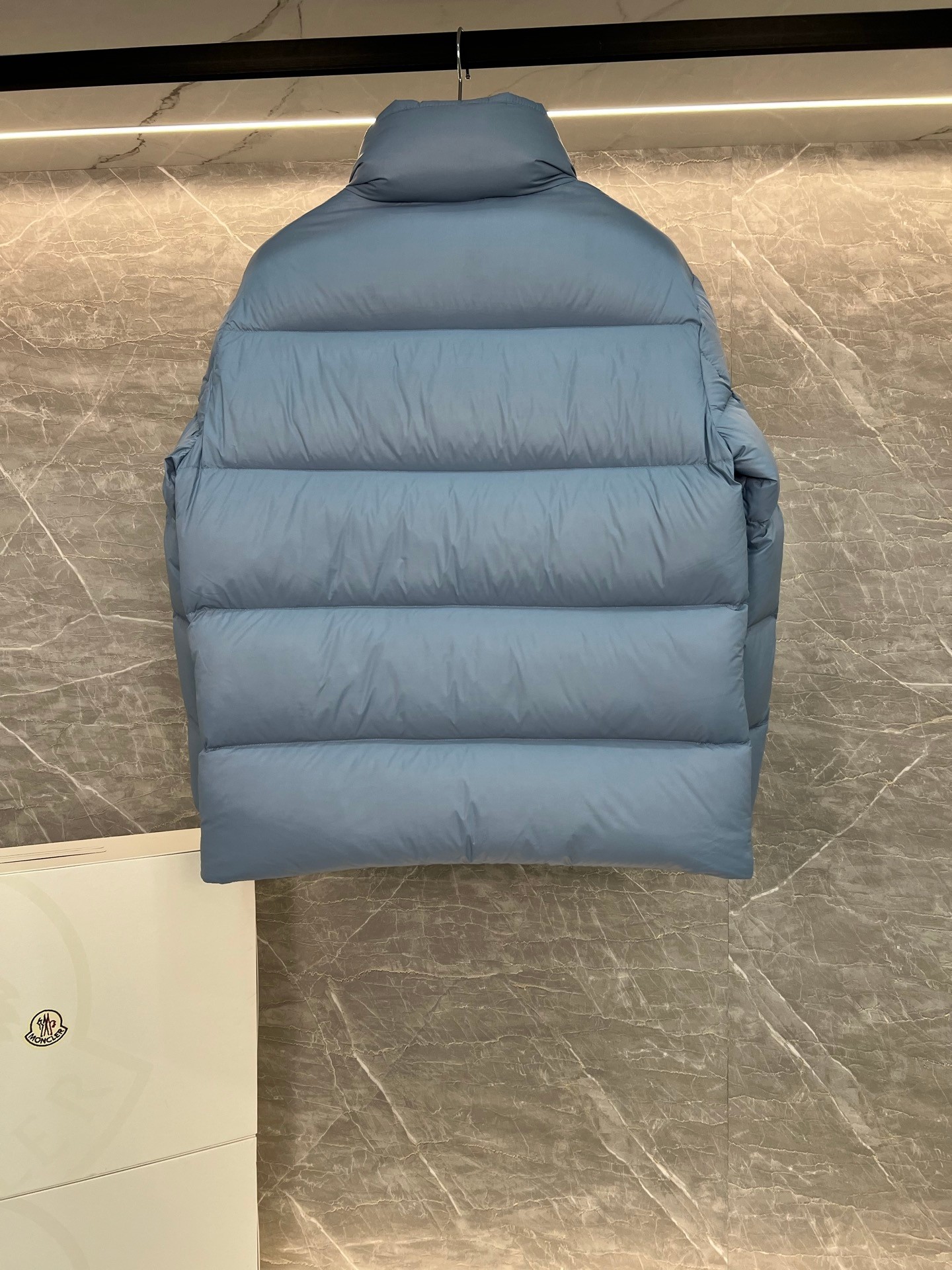 Moncler Couple Down Jacket White Duck Down Blue M-l-xl
