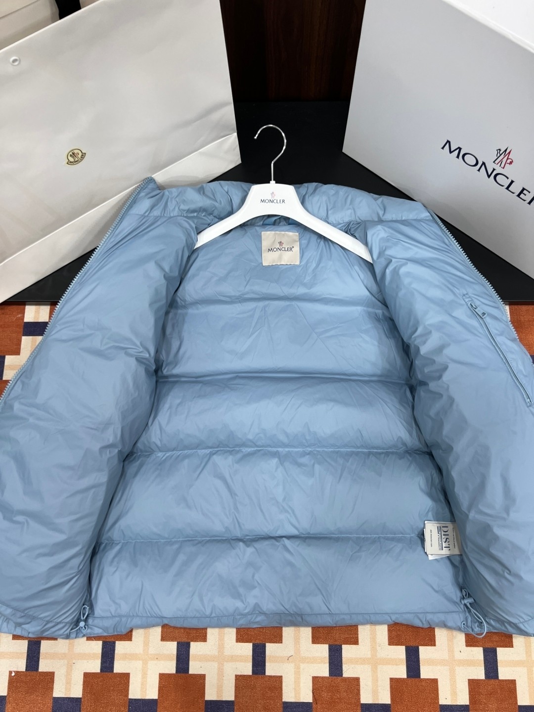 Moncler Couple Down Jacket Goose Down Blue Couple Style M-l-xl