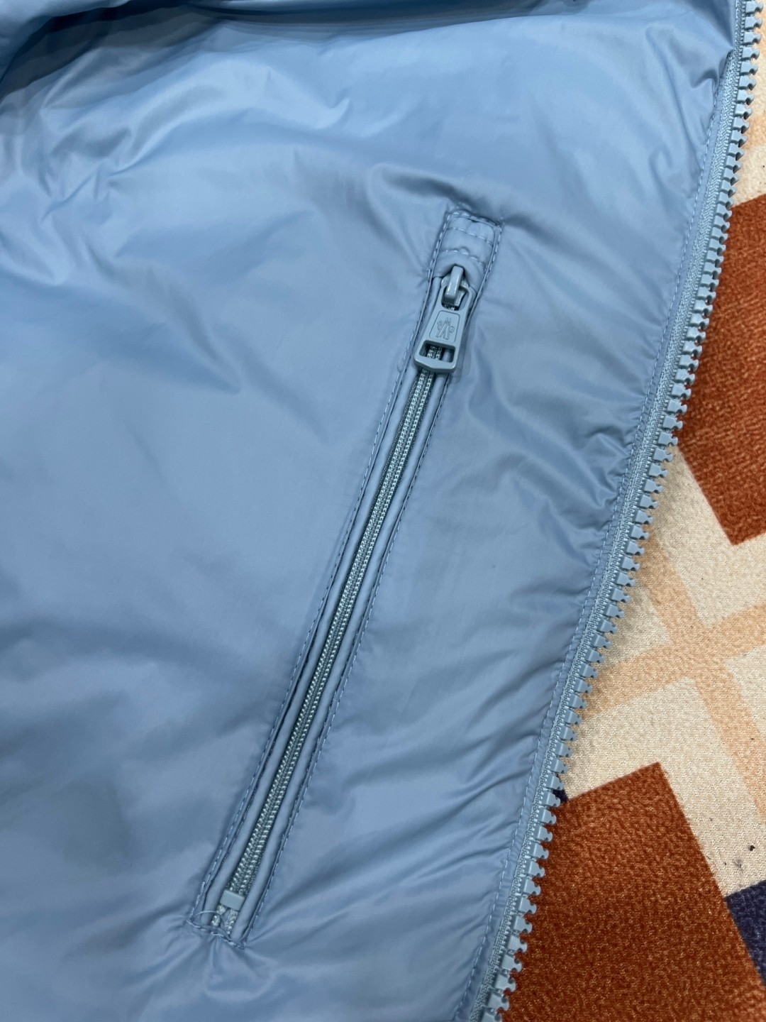 Moncler Couple Down Jacket Goose Down Blue Couple Style M-l-xl