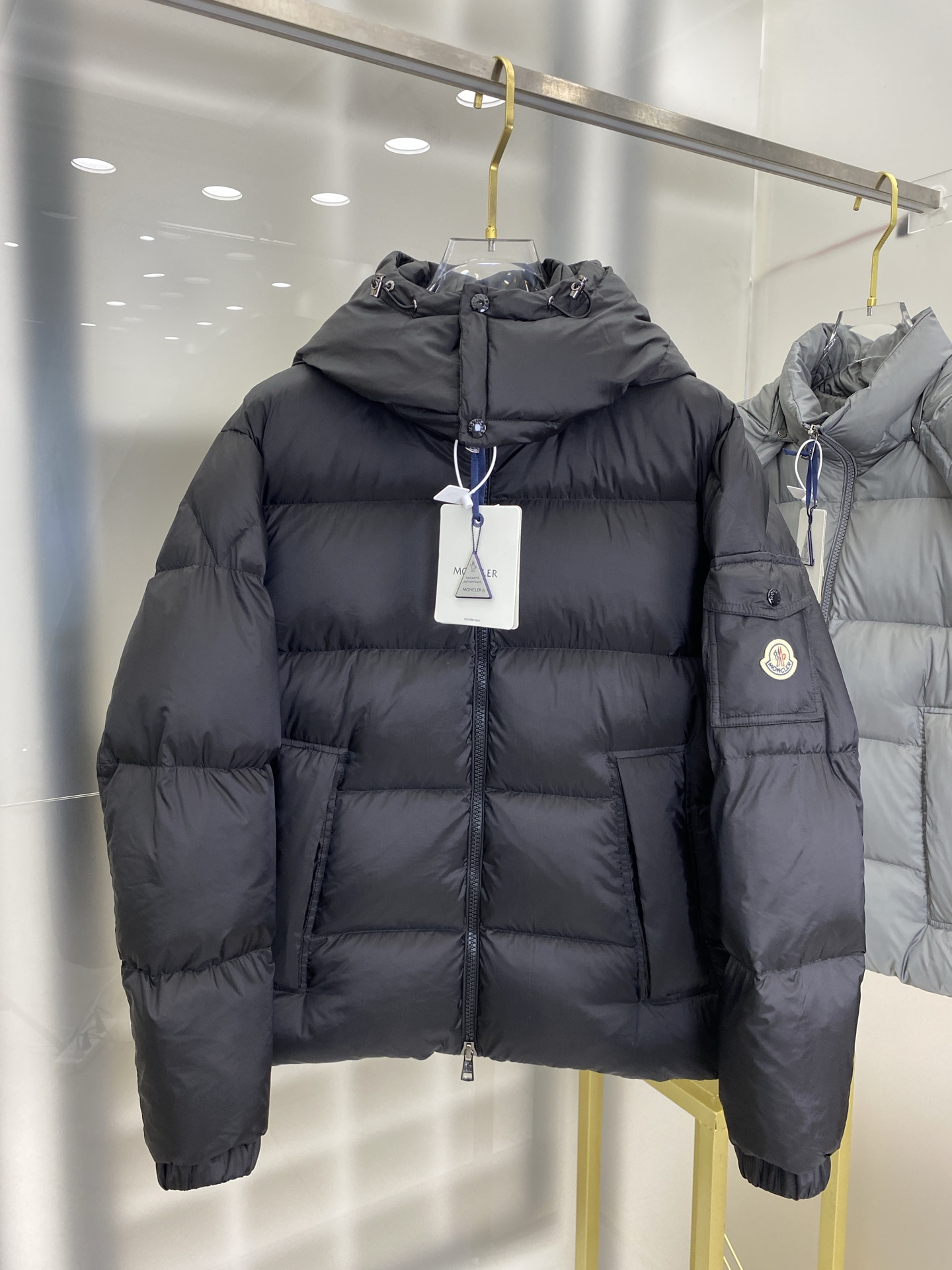 Moncler Couple Down Jacket Black Couple Style M-l