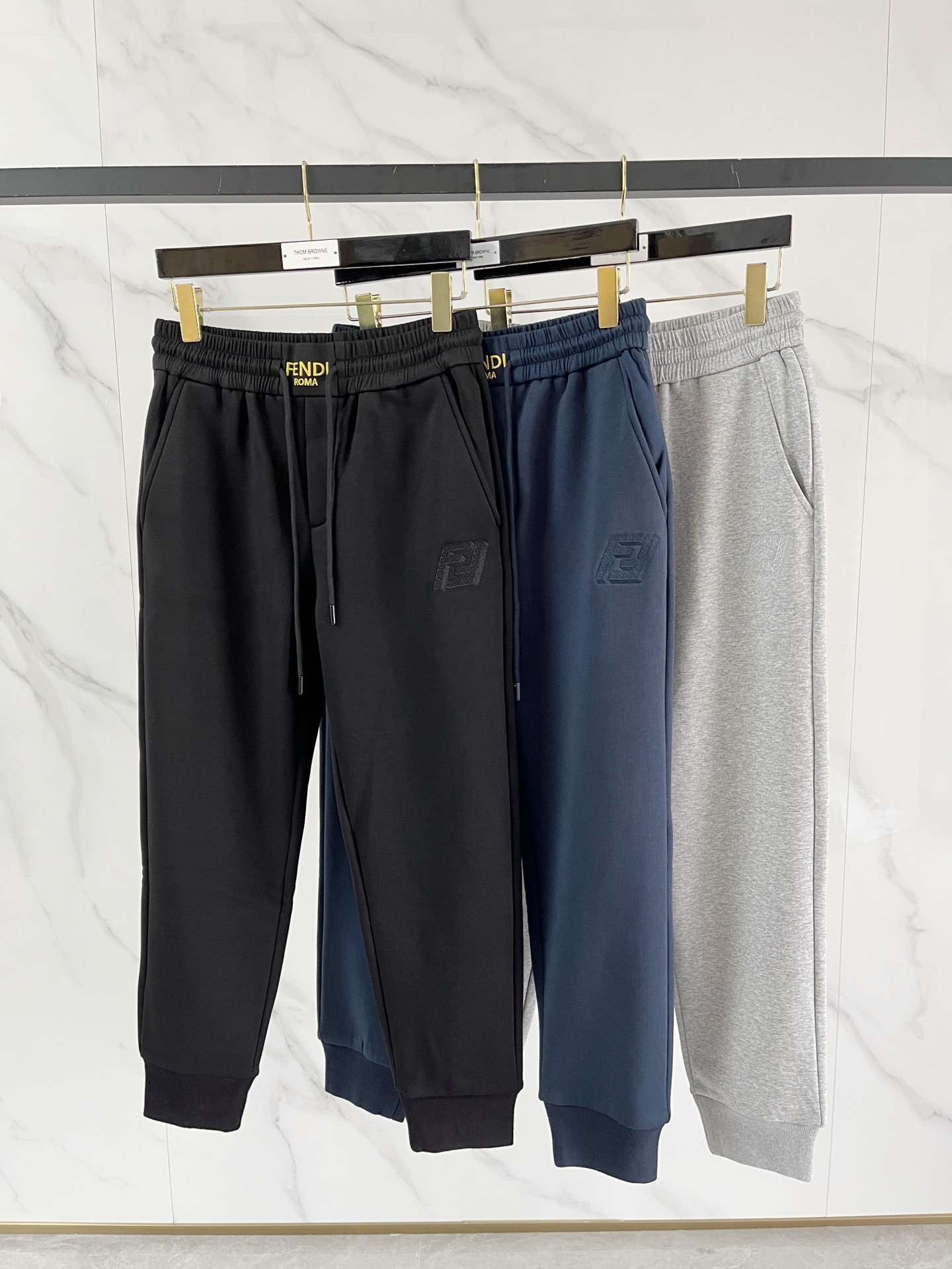 Fendi Basic Clothing Black Fleece Lined M-l-xl