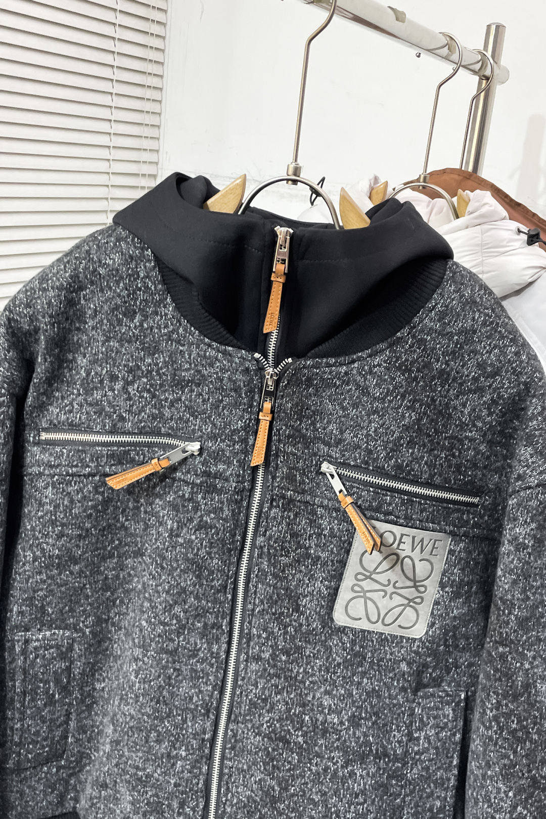 Loewe Basic Clothing Knitted Hooded S-m-l-xl