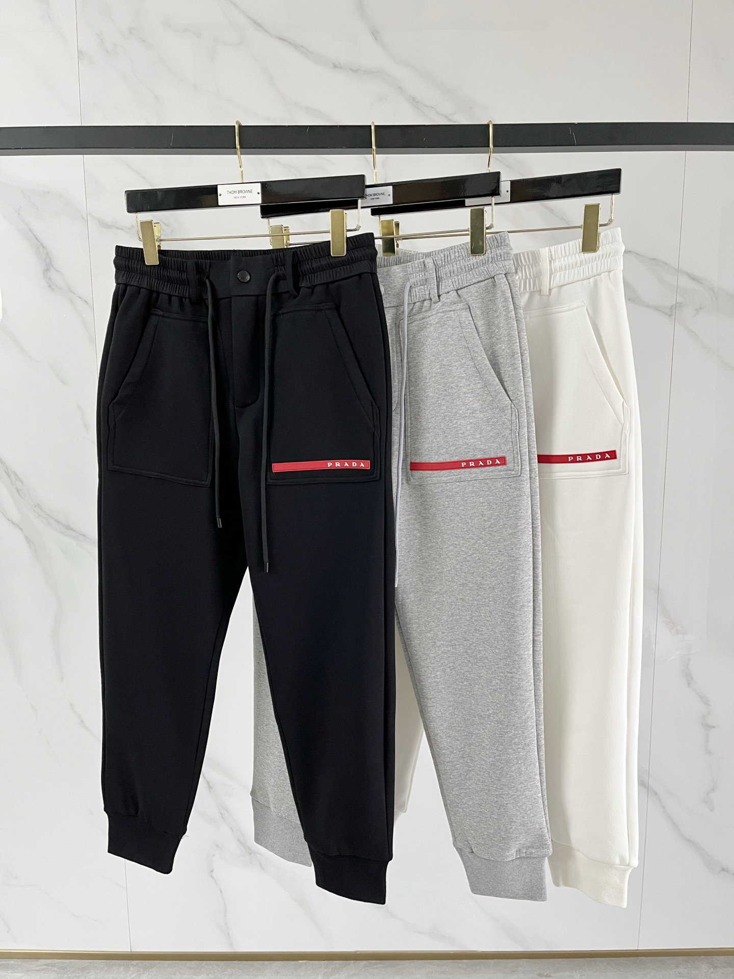 Prada Basic Clothing Black Fleece Lined M-l-xl