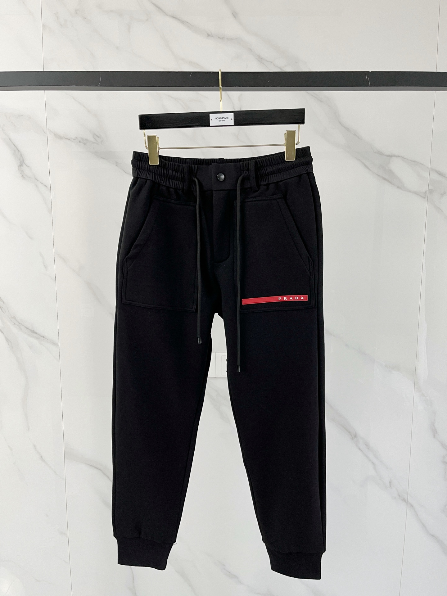 Prada Basic Clothing Black Fleece Lined M-l-xl