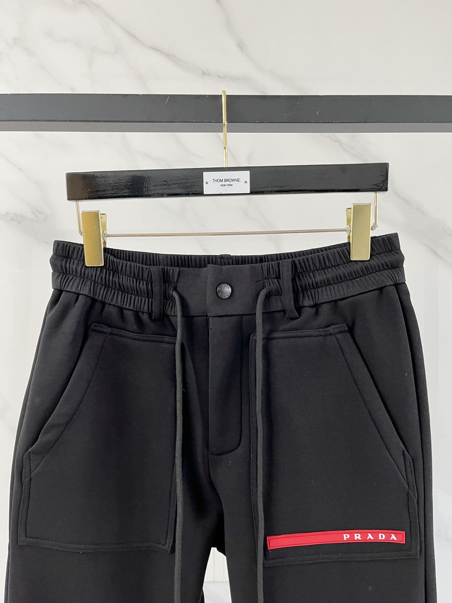Prada Basic Clothing Black Fleece Lined M-l-xl