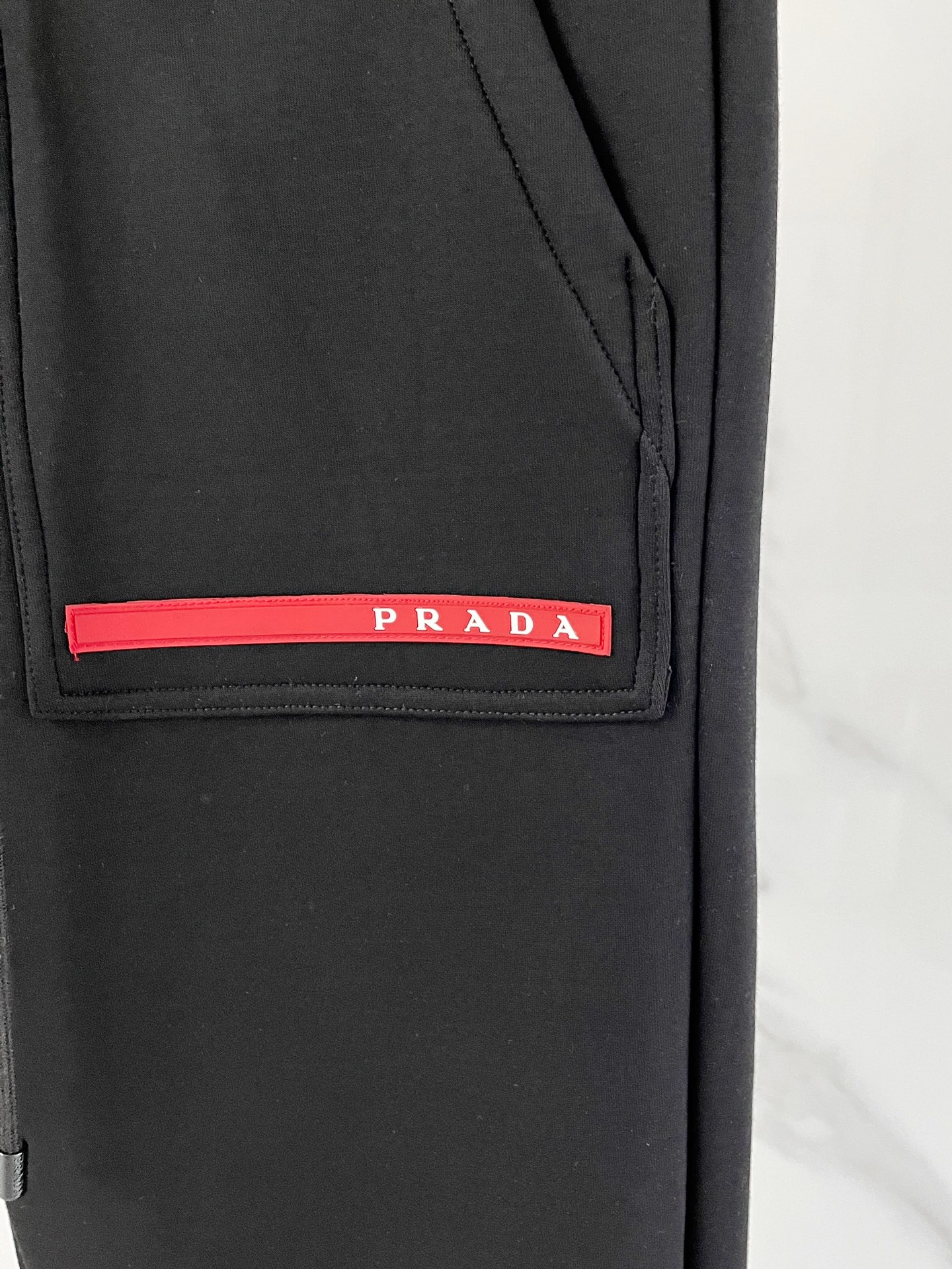 Prada Basic Clothing Black Fleece Lined M-l-xl