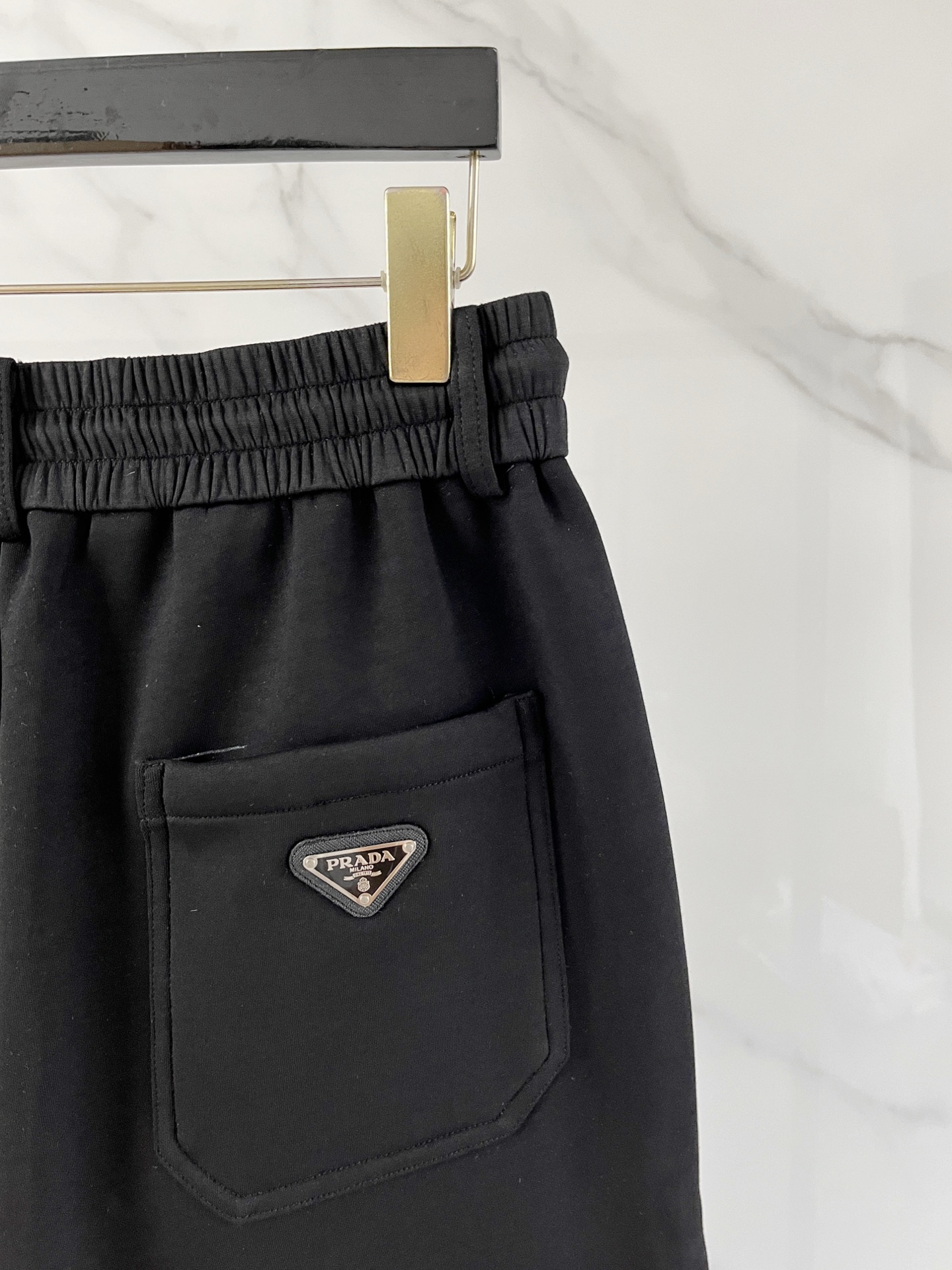 Prada Basic Clothing Black Fleece Lined M-l-xl