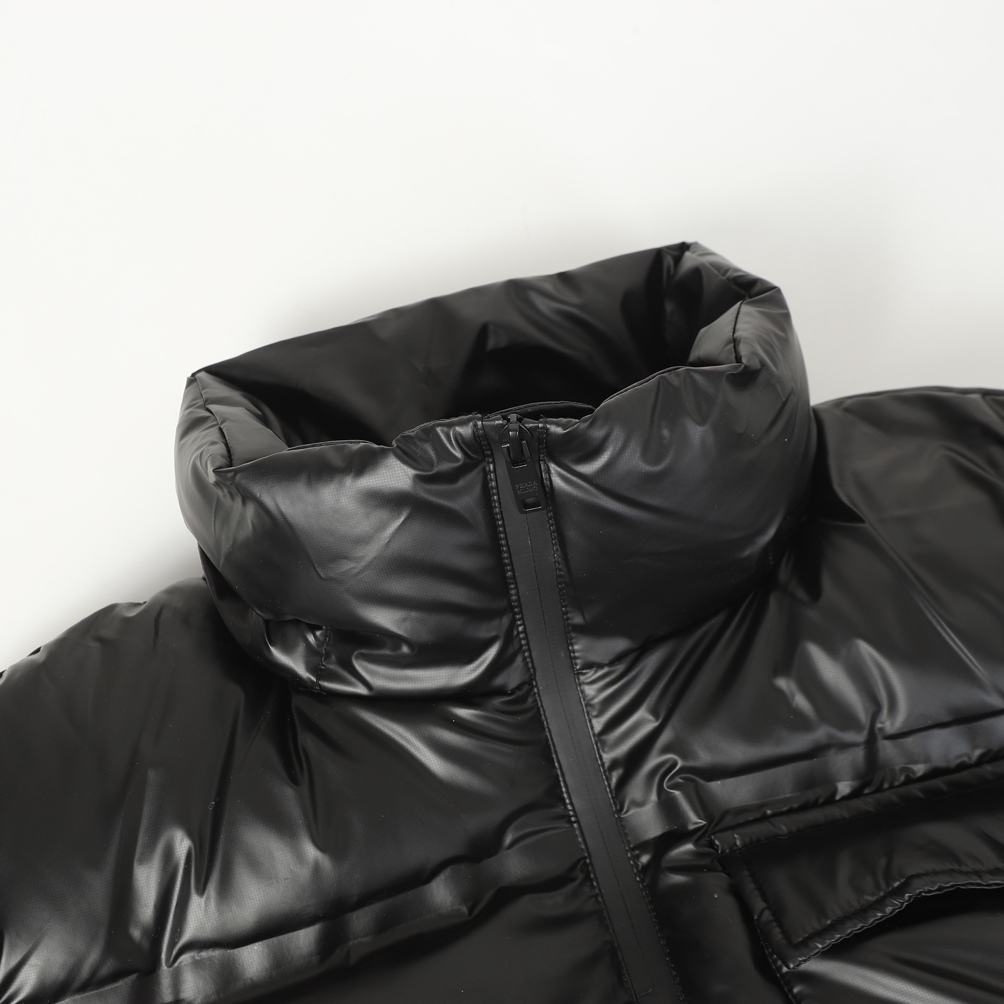 Prada Couple Down Jacket Black Hooded