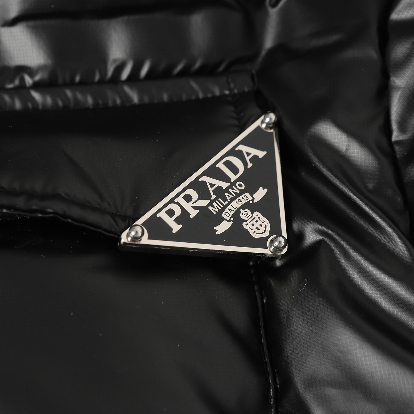 Prada Couple Down Jacket Black Hooded