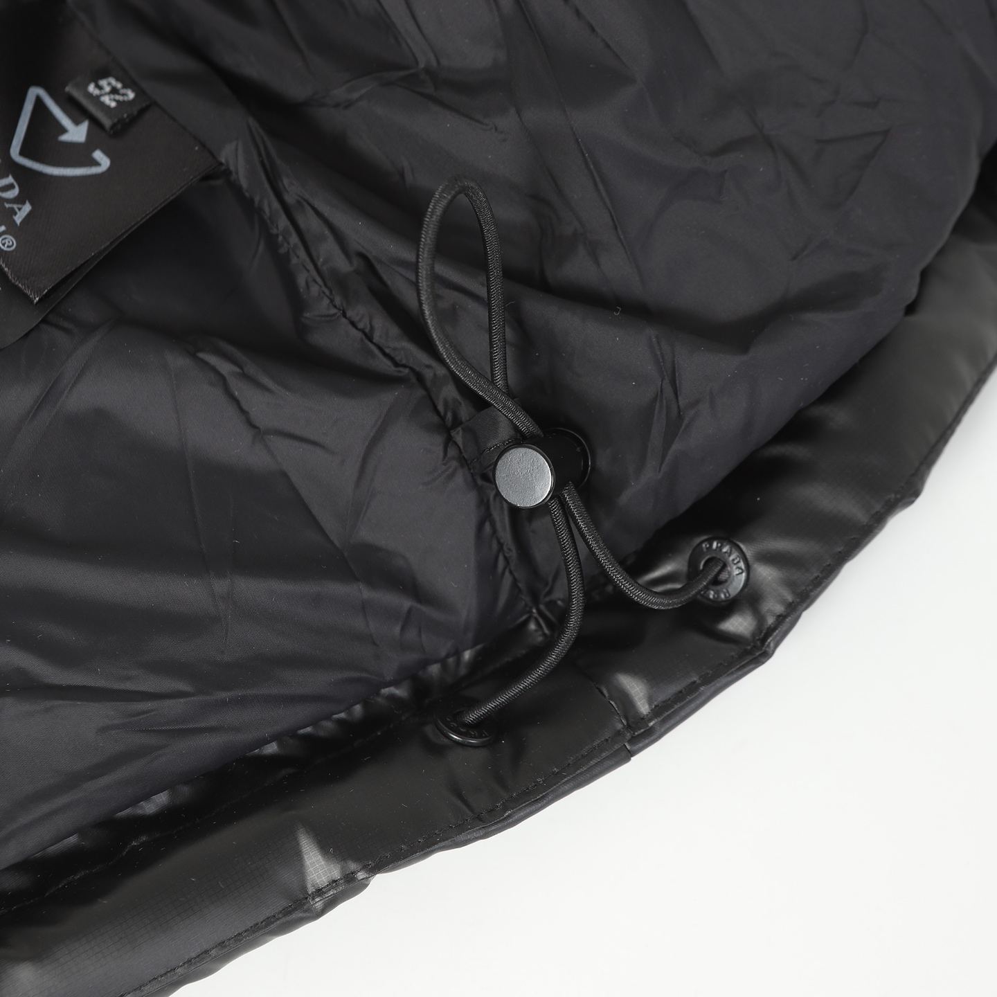Prada Couple Down Jacket Black Hooded