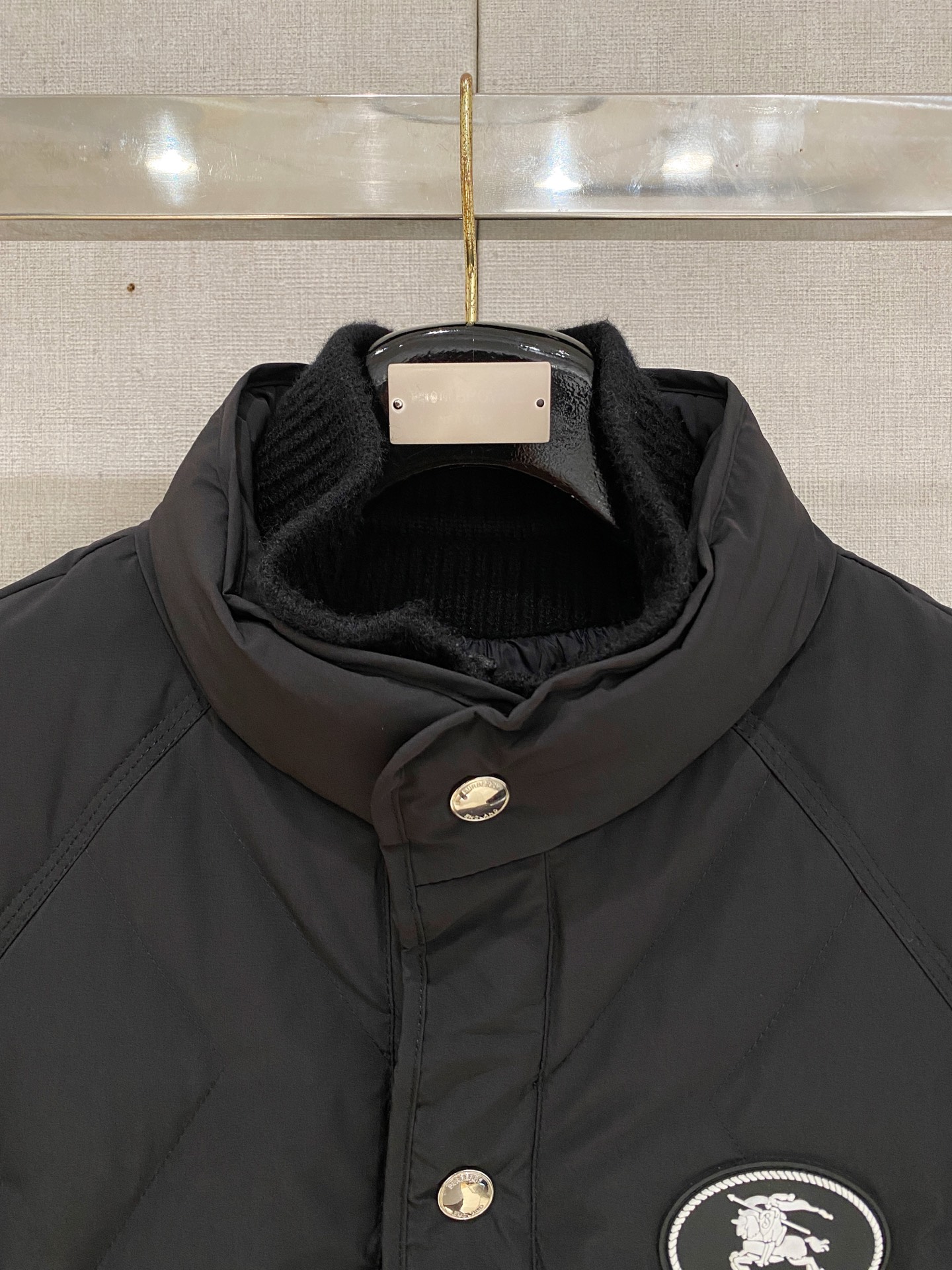 Burberry Down Jacket Knitted Black S-m-xxxl