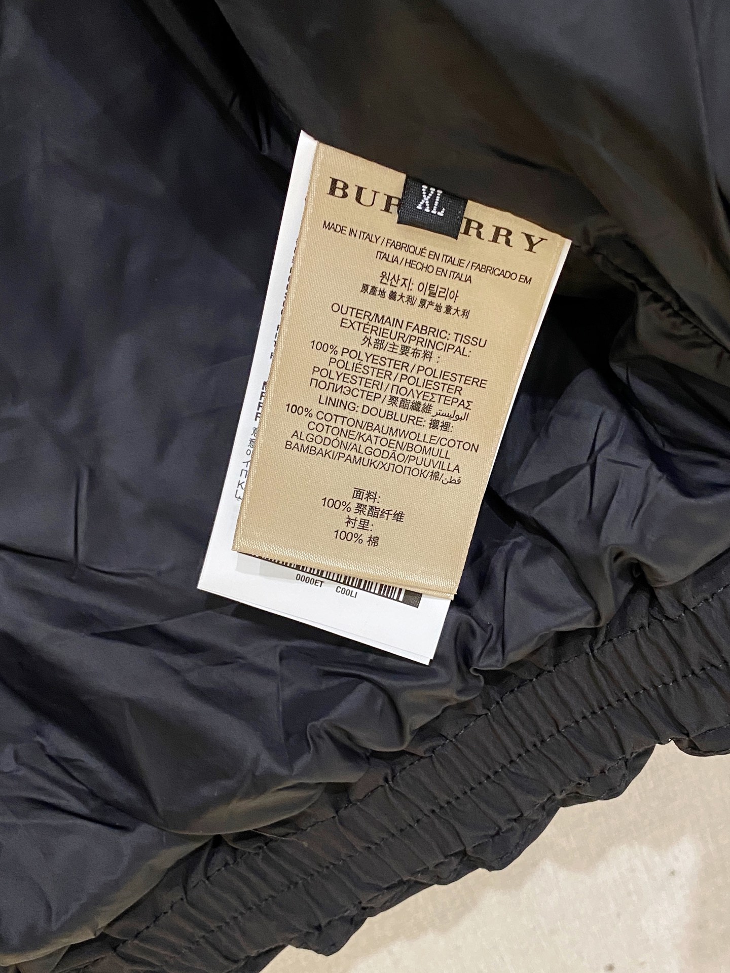 Burberry Down Jacket Knitted Black S-m-xxxl