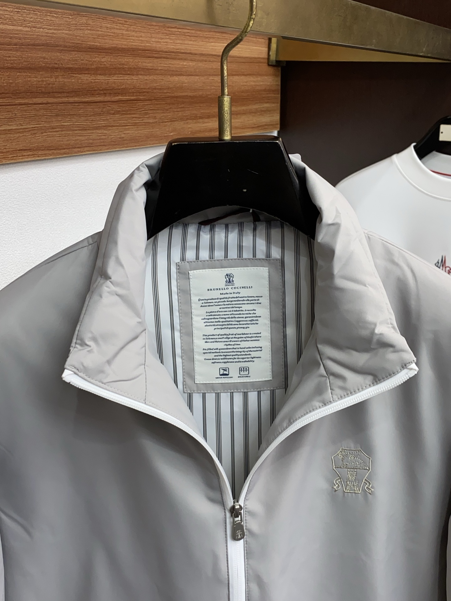 Brunello Cucinelli Couple Down Jacket White Duck Down M-xl