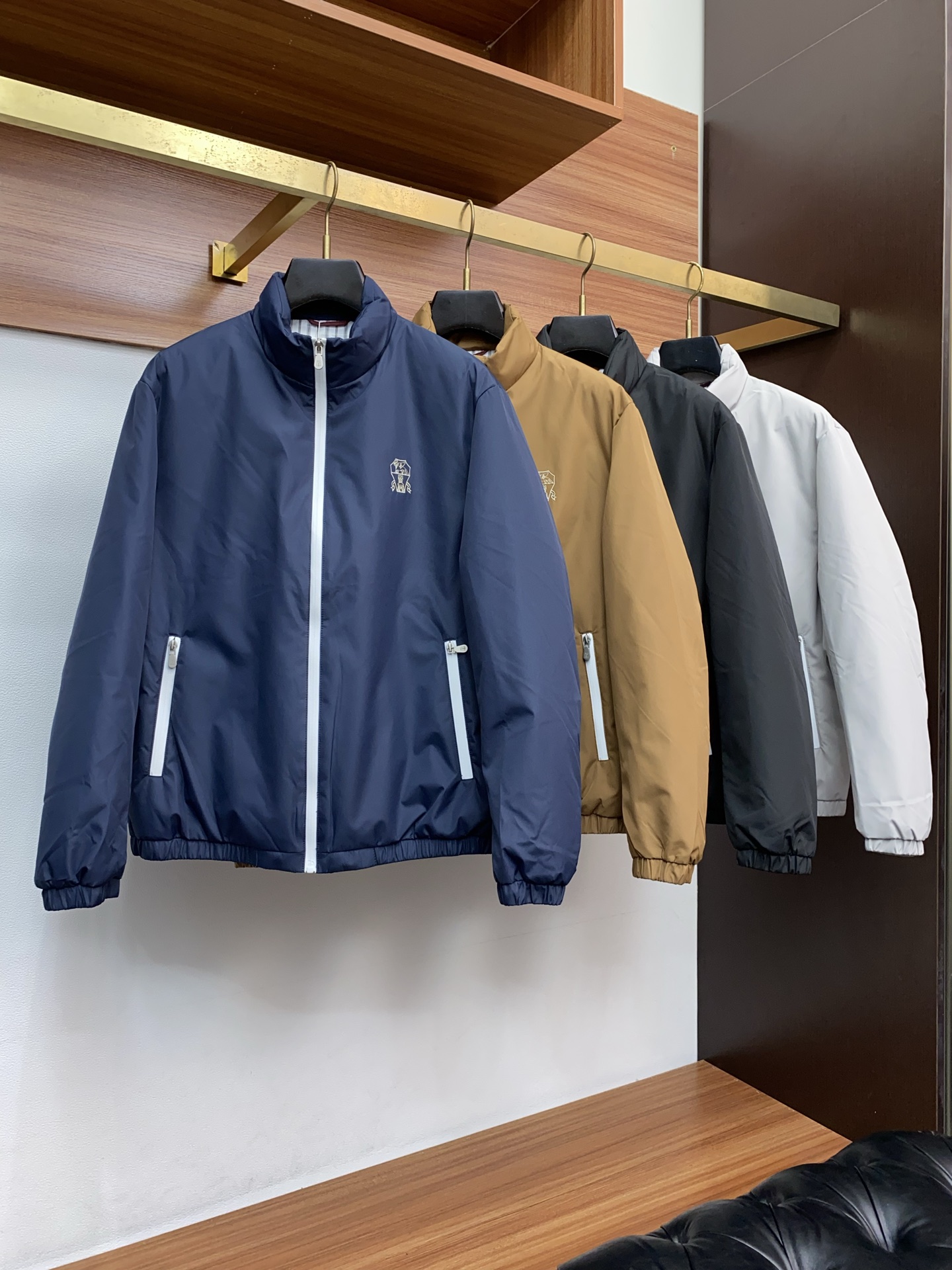 Brunello Cucinelli Couple Down Jacket White Duck Down M-xl