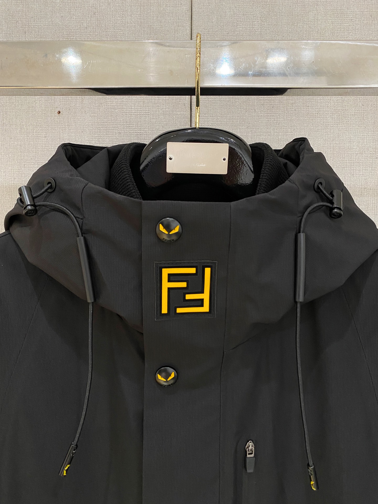 Fendi Down Jacket Knitted Black S-m-xxxl