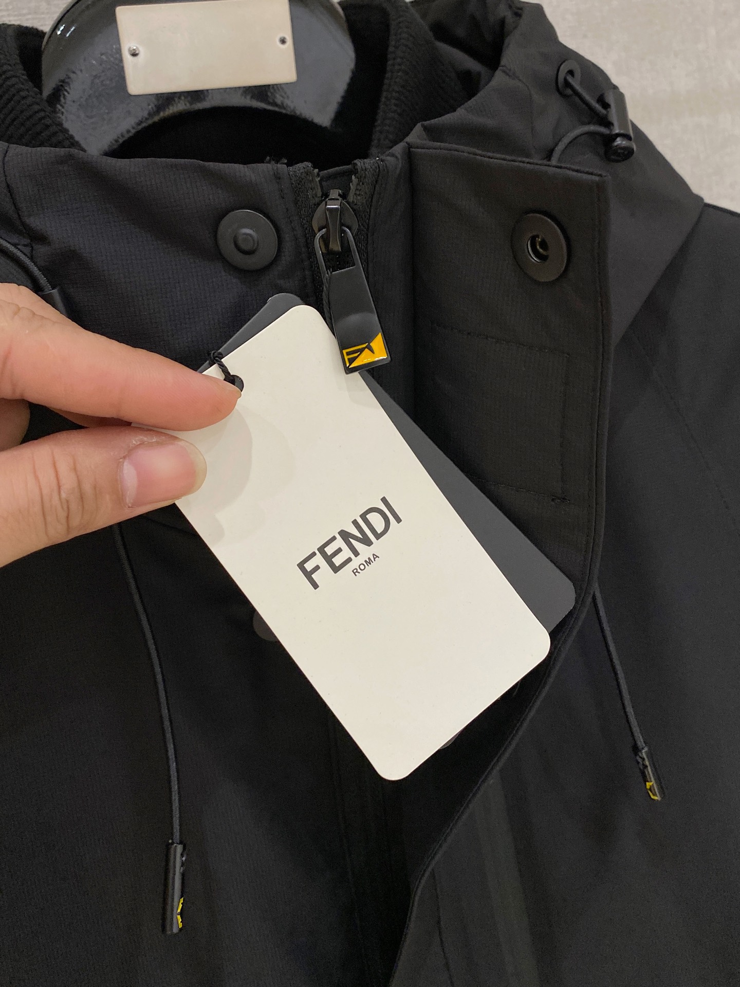 Fendi Down Jacket Knitted Black S-m-xxxl