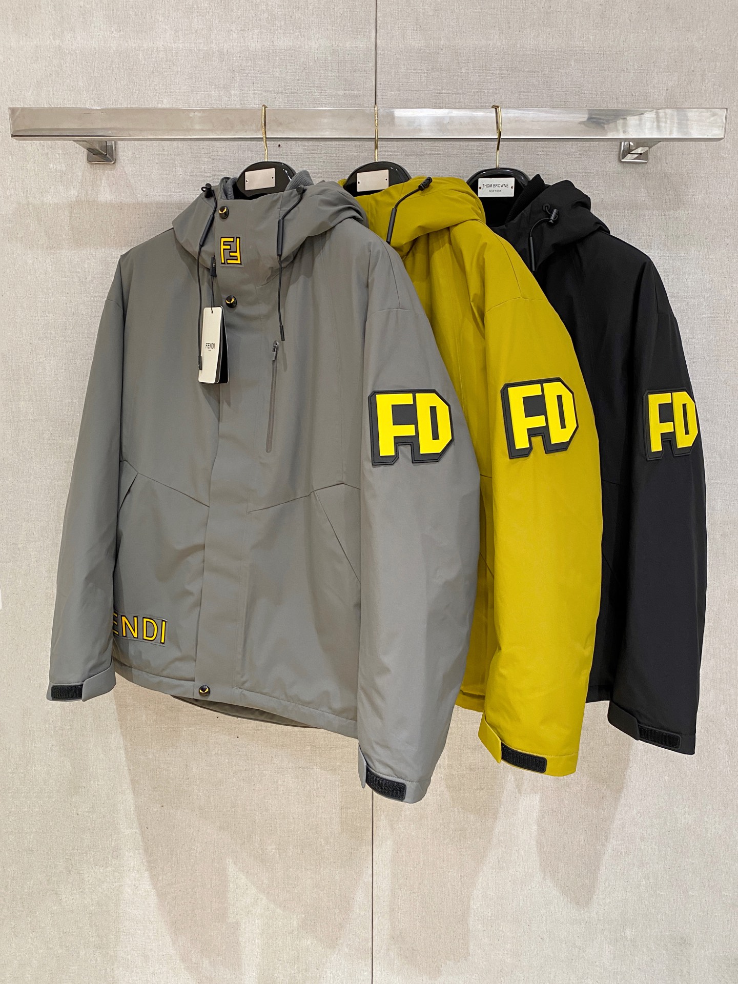 Fendi Down Jacket Knitted Black S-m-xxxl