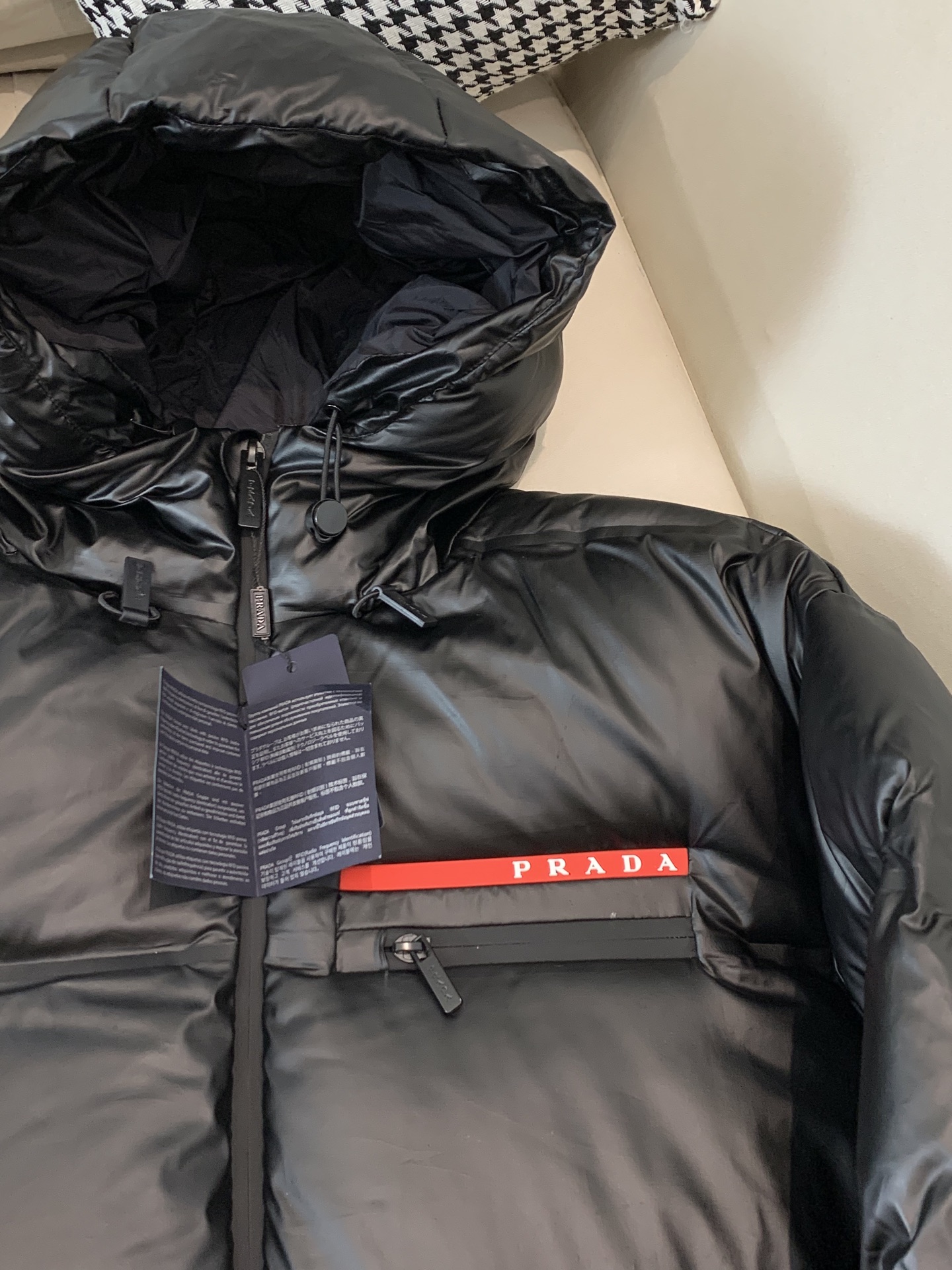Prada Down Jacket Goose Down Black