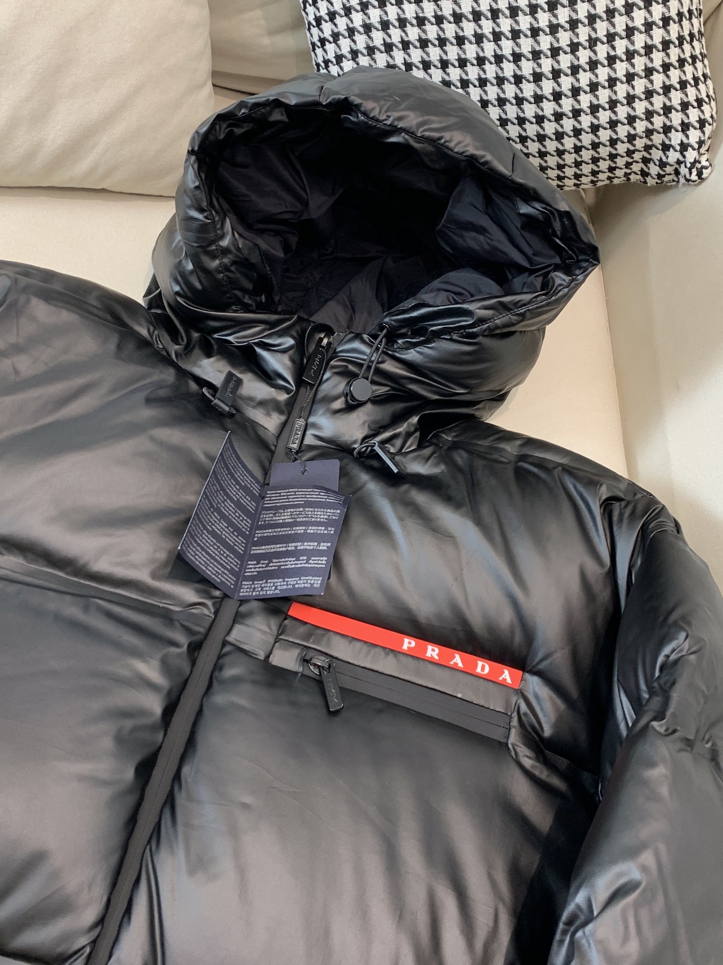 Prada Down Jacket Goose Down Black