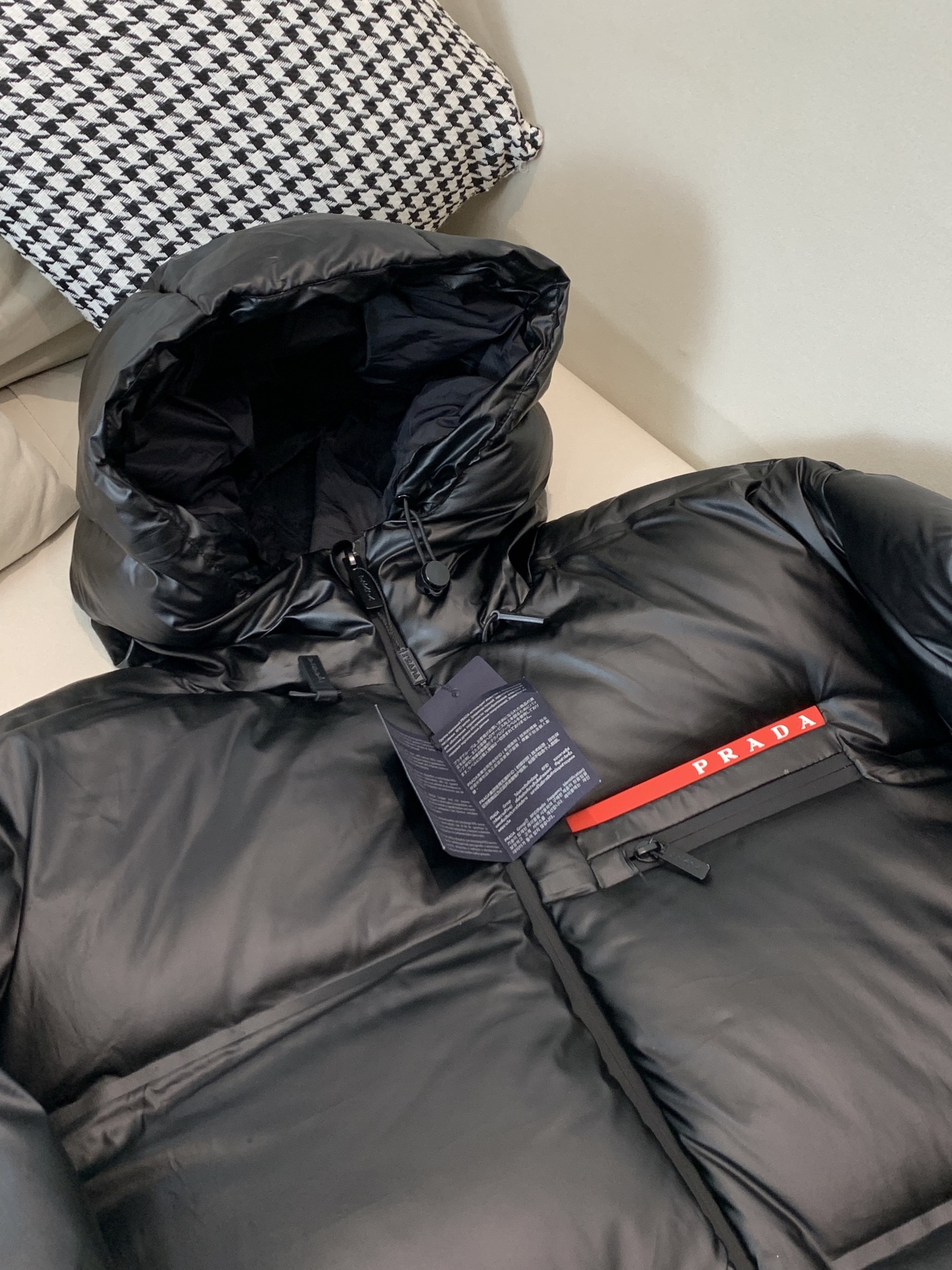 Prada Down Jacket Goose Down Black