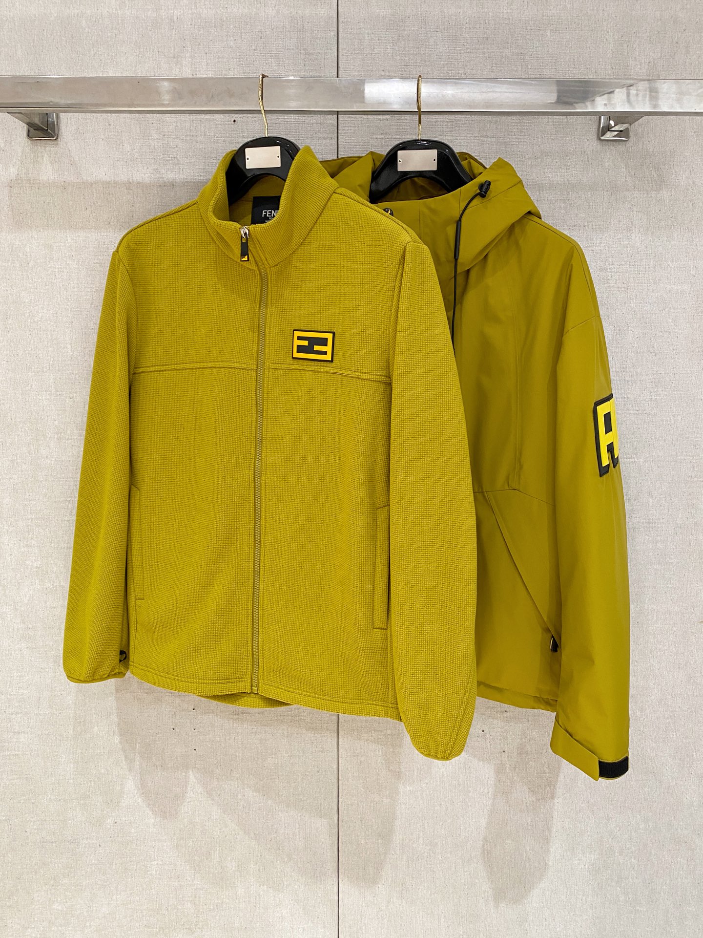 Fendi Down Jacket Knitted Black S-m-xxxl