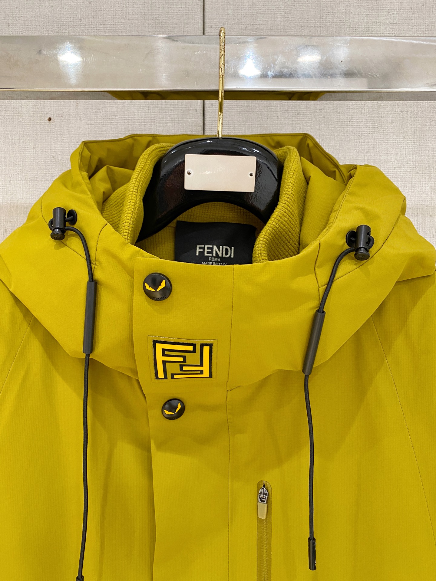 Fendi Down Jacket Knitted Black S-m-xxxl