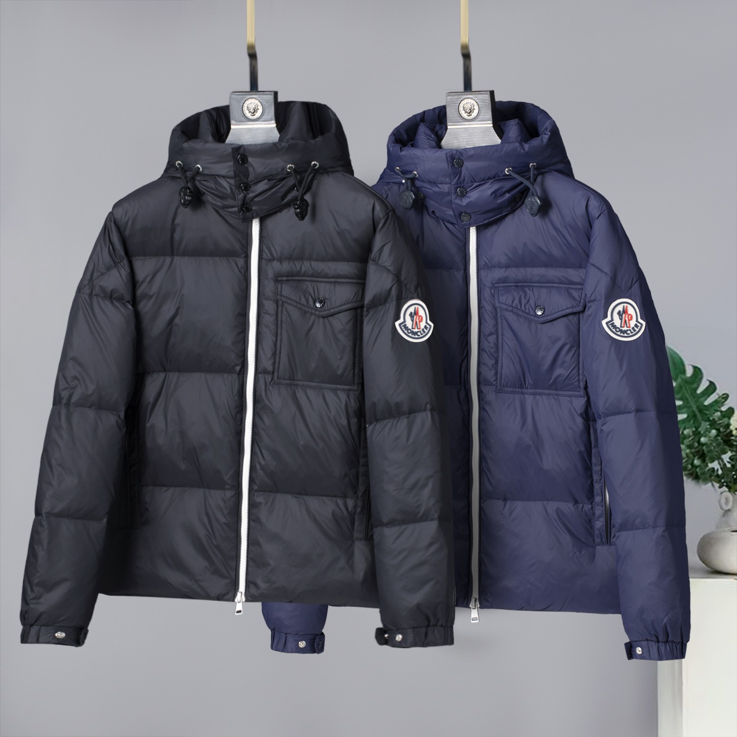 Moncler Male Down Jacket Goose Down Black M-l-xl