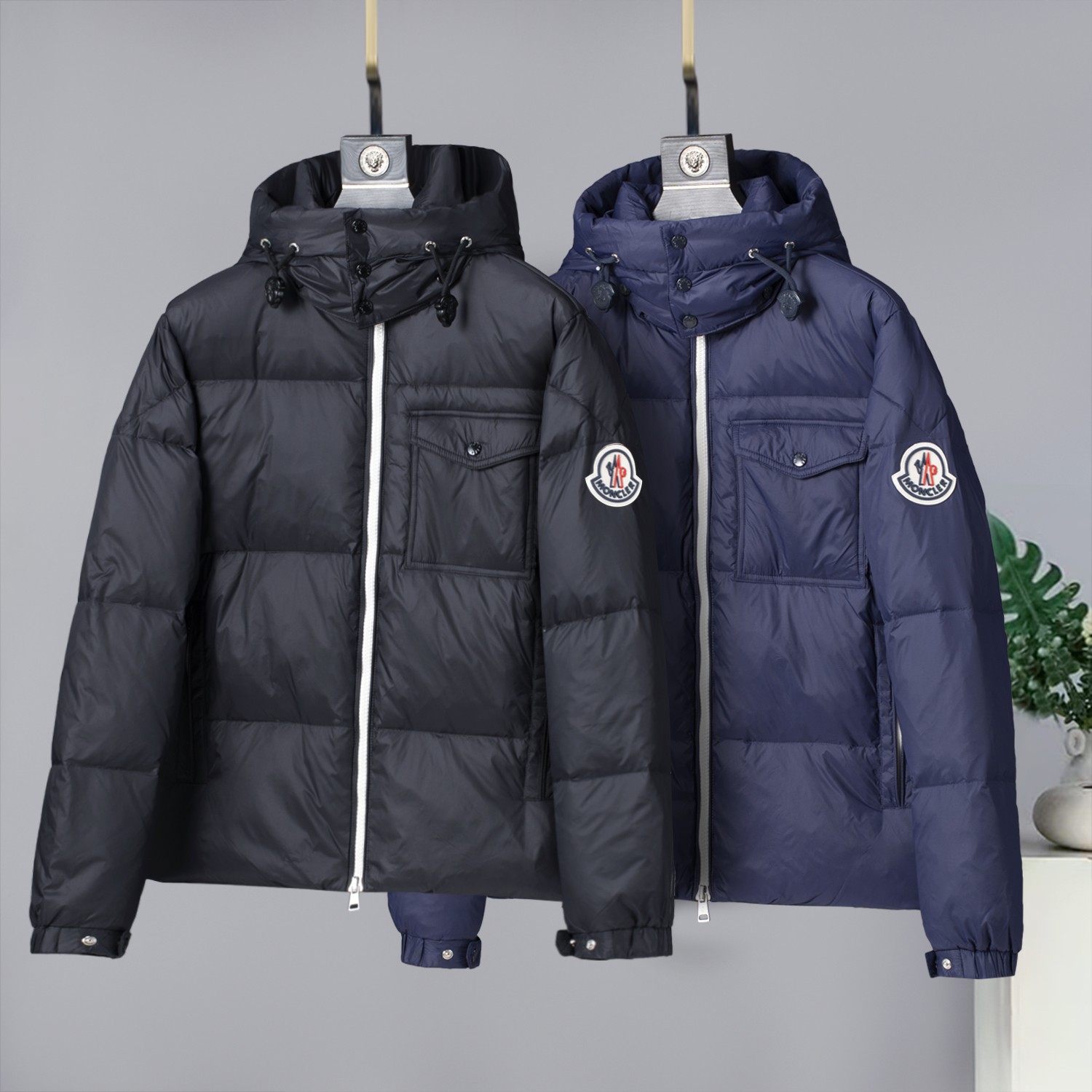Moncler Male Down Jacket Goose Down Black M-l-xl