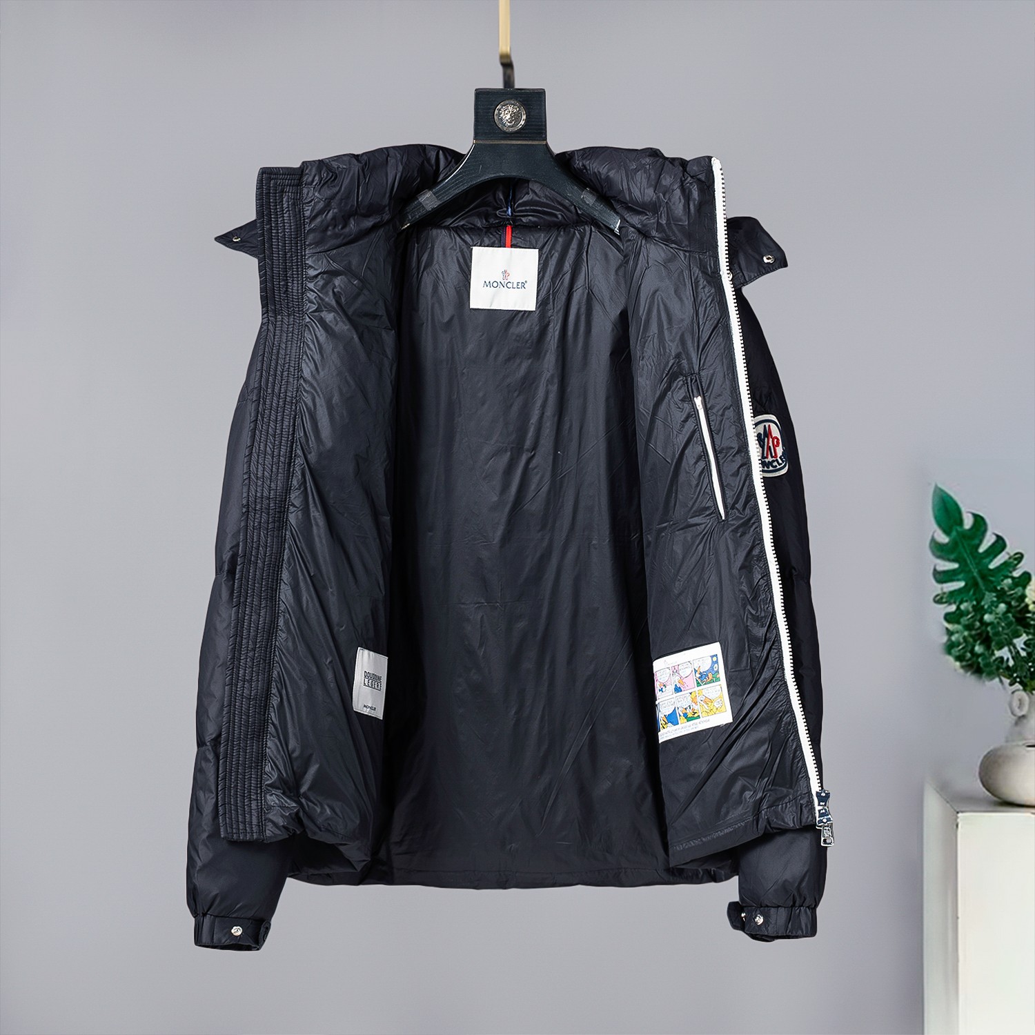 Moncler Male Down Jacket Goose Down Black M-l-xl