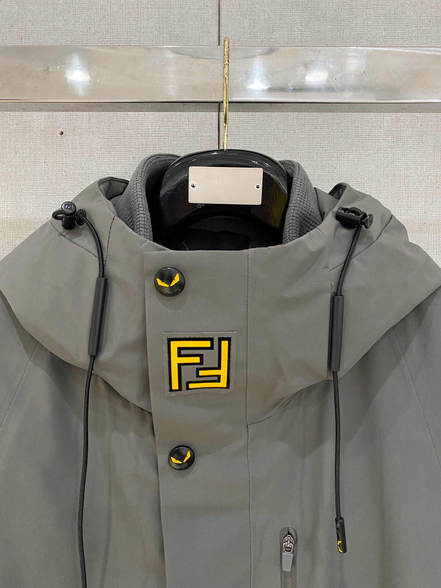 Fendi Down Jacket Knitted Black S-m-xxxl