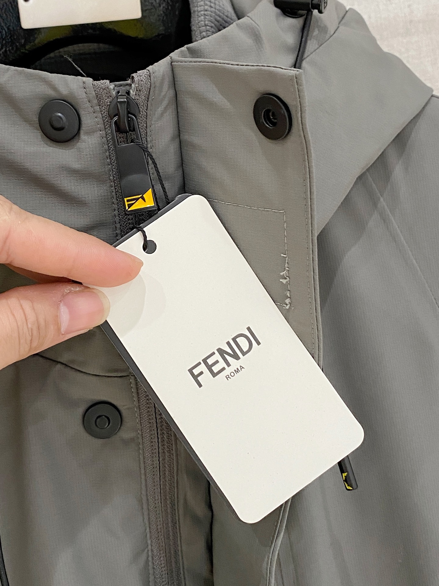 Fendi Down Jacket Knitted Black S-m-xxxl