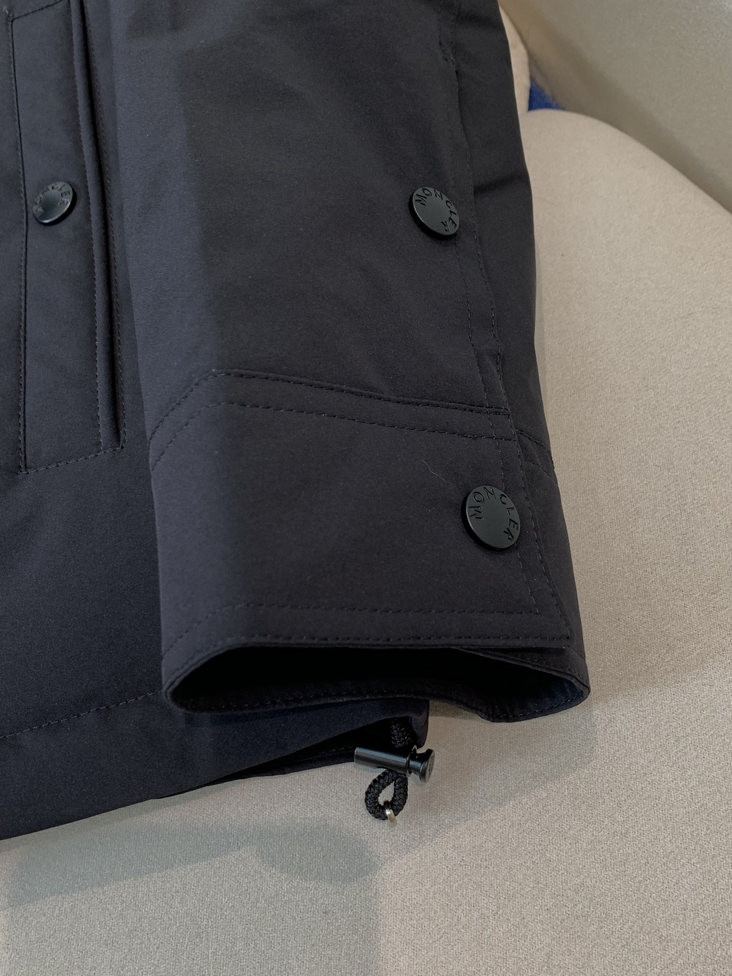Moncler Couple Down Jacket White Duck Down Black M-l-xl