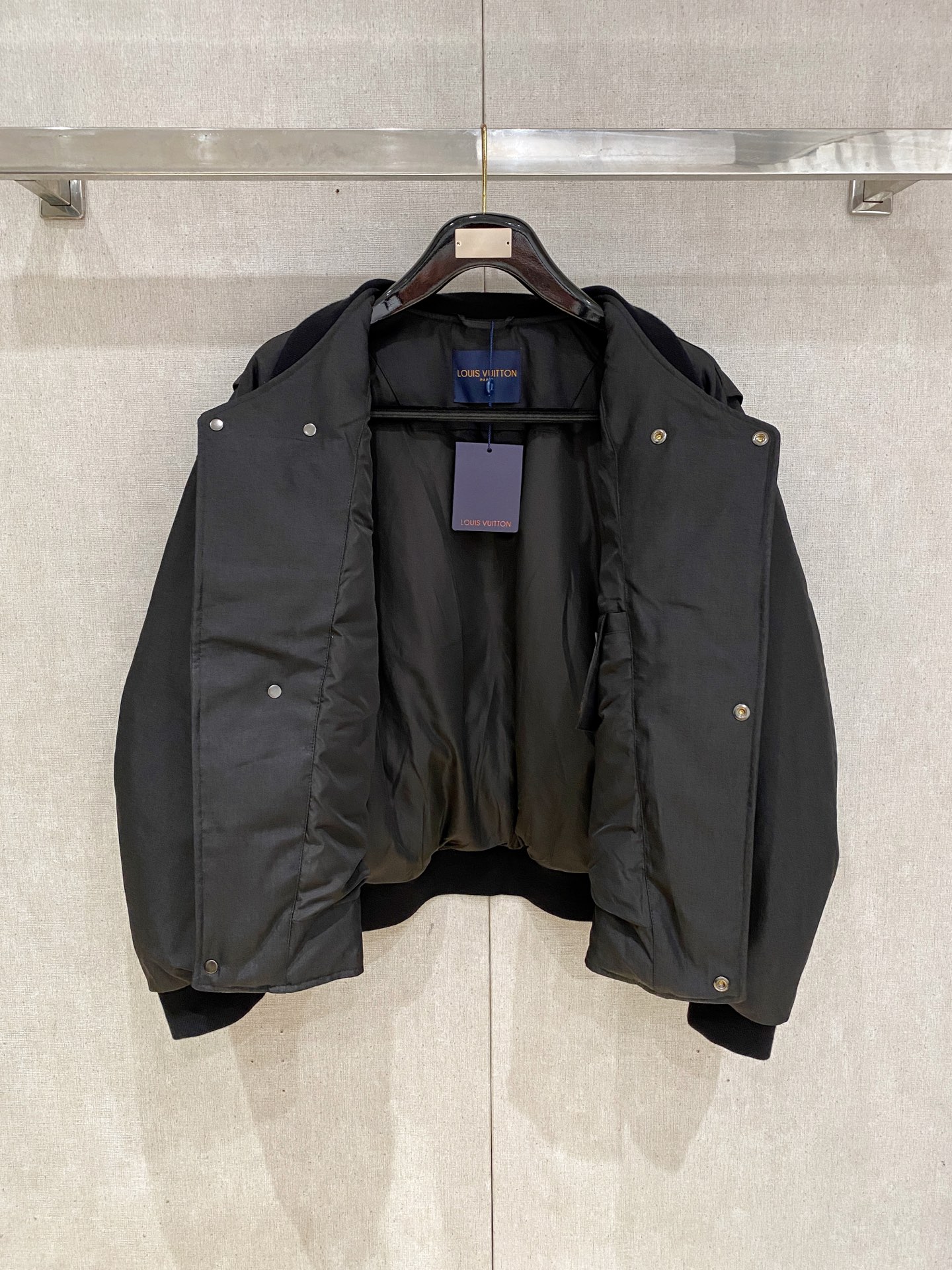 Louis Vuitton Down Jacket Goose Down Black S-m-l-xxxl