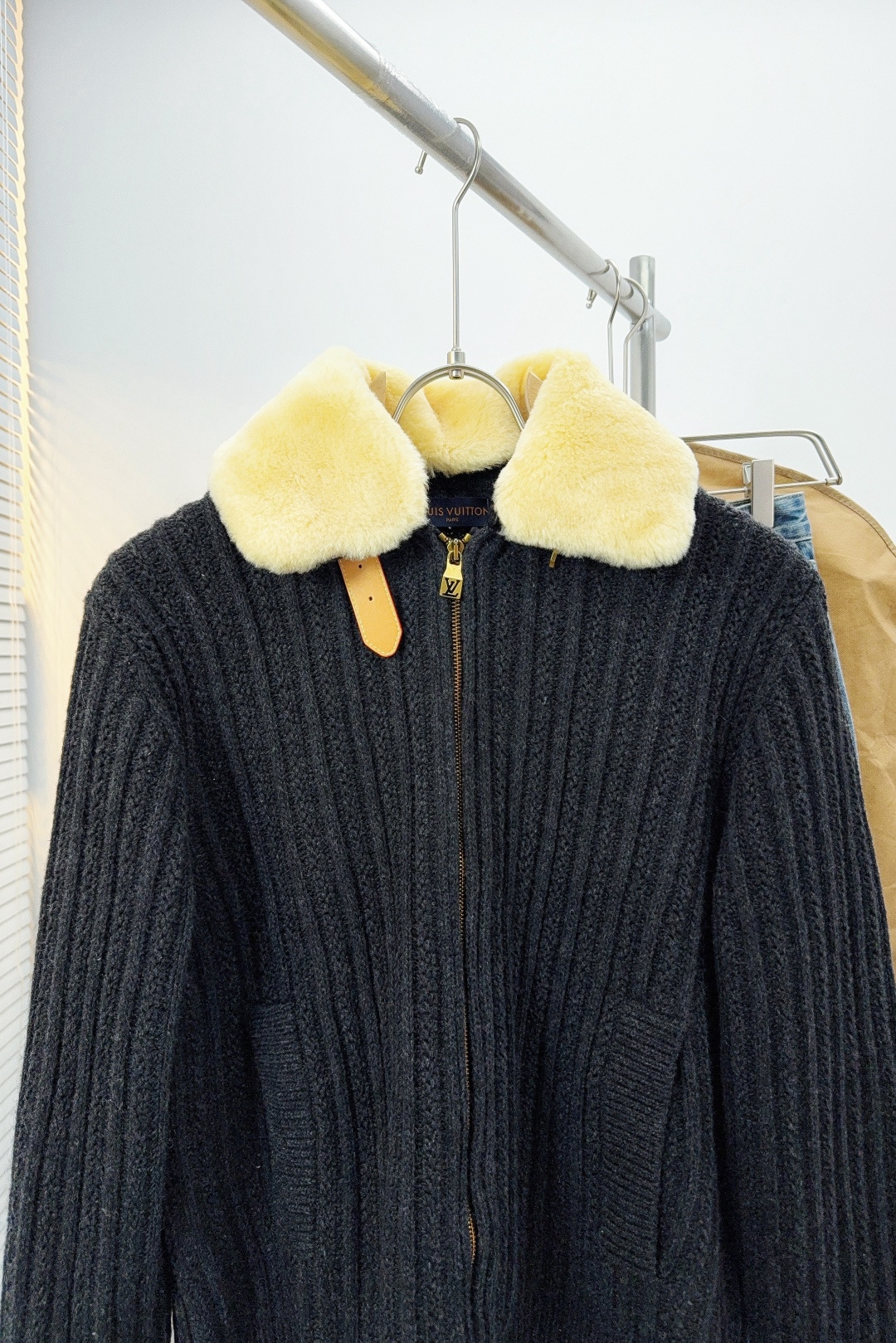 Louis Vuitton Couple Basic Clothing Wool Black Couple Style S-l-xl