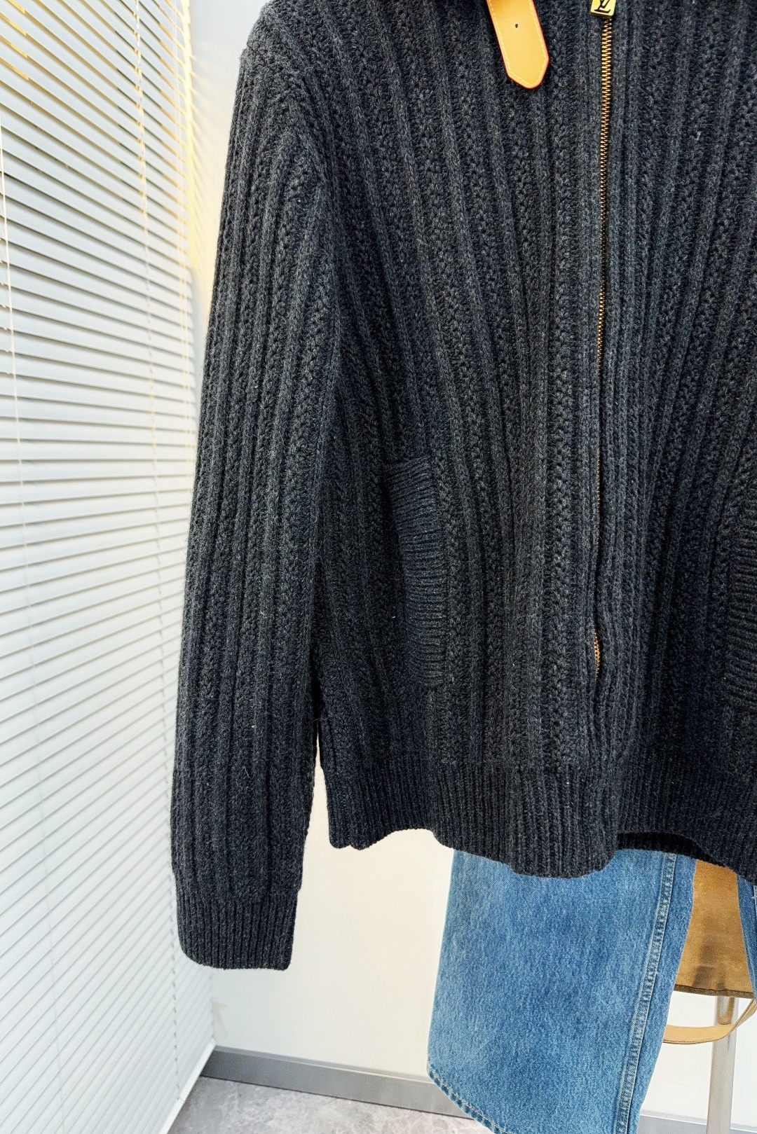 Louis Vuitton Couple Basic Clothing Wool Black Couple Style S-l-xl