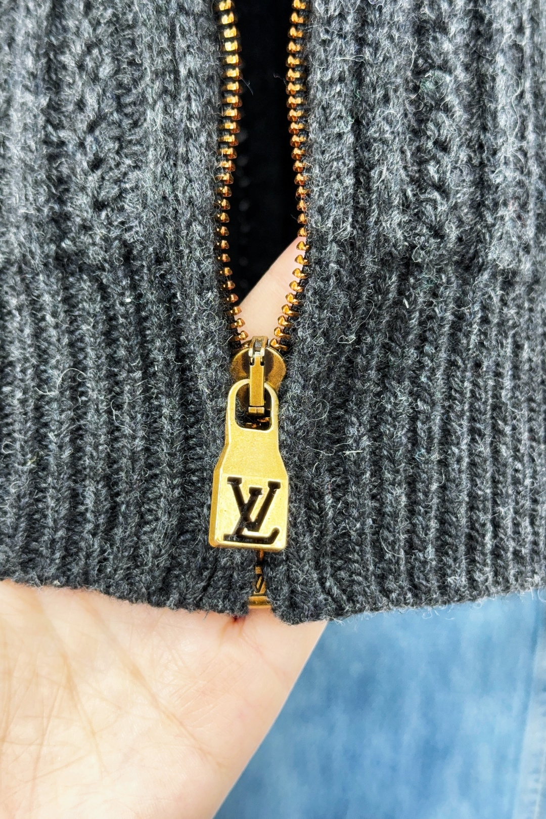 Louis Vuitton Couple Basic Clothing Wool Black Couple Style S-l-xl