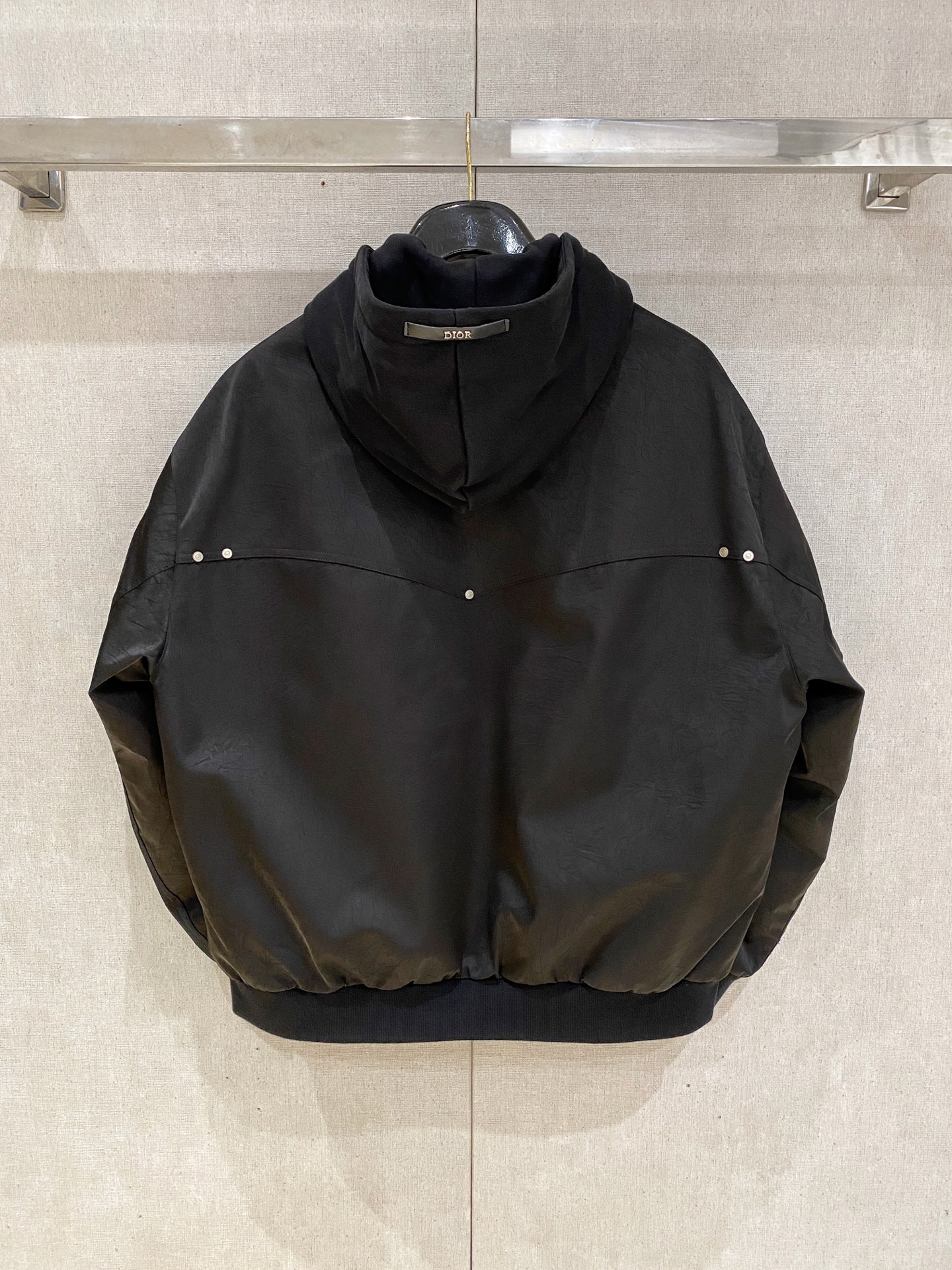 Dior Down Jacket Goose Down Black Hooded S-m-xxxl