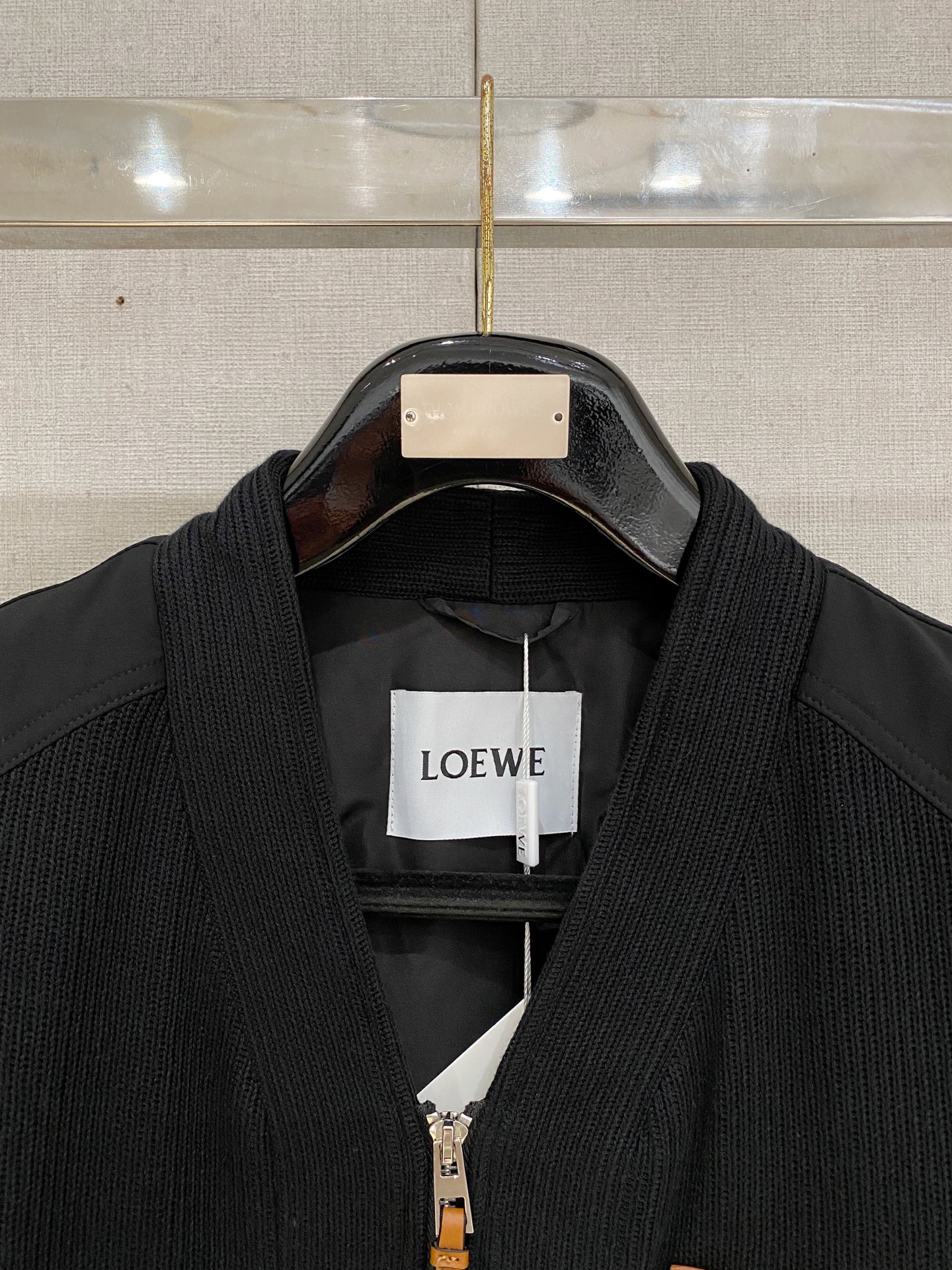 Loewe Down Jacket Knitted Black S-m-l-xxxl