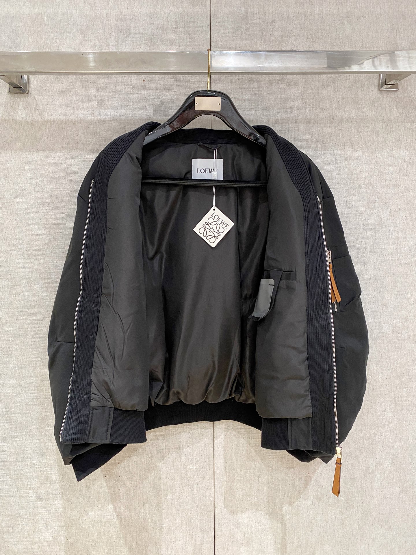 Loewe Down Jacket Knitted Black S-m-l-xxxl