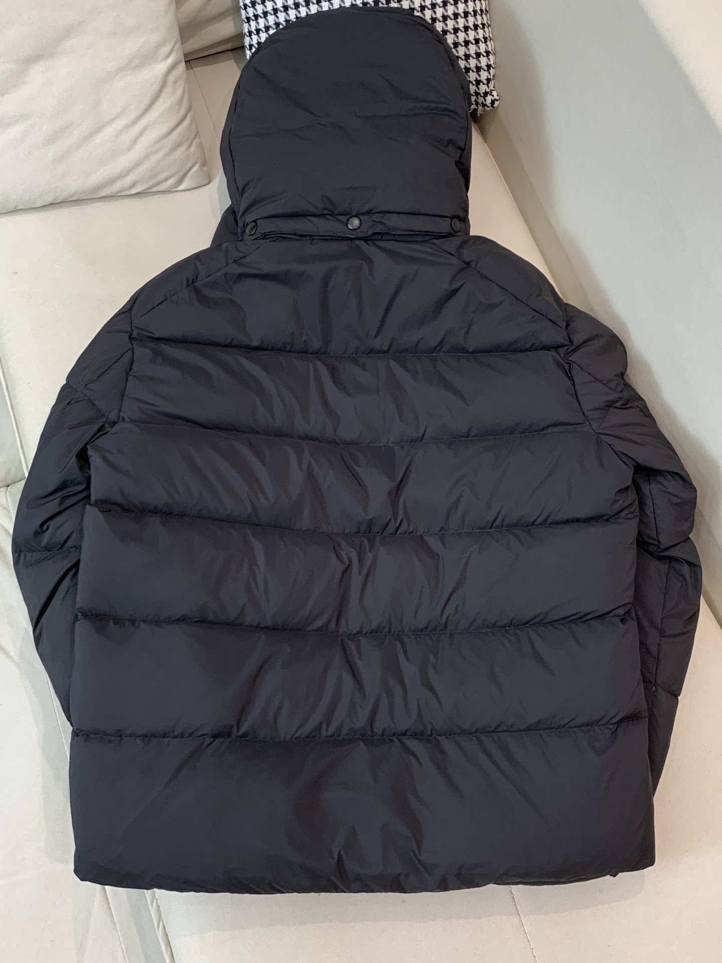 Prada Male Down Jacket Black Hooded S