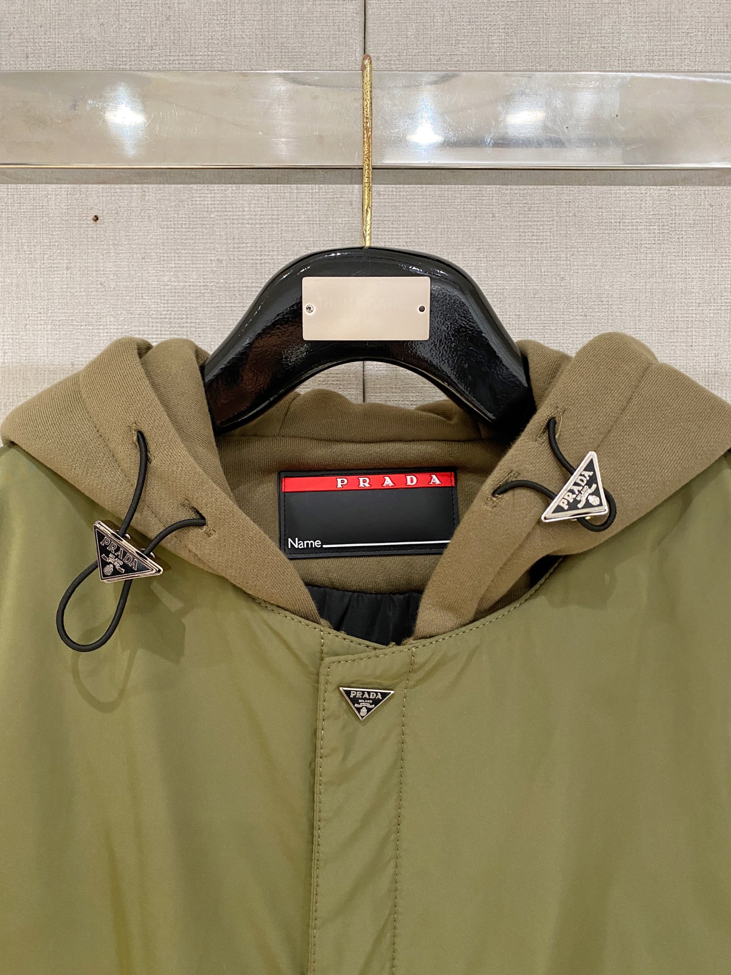 Prada Down Jacket Goose Down Black S-m-xxxl