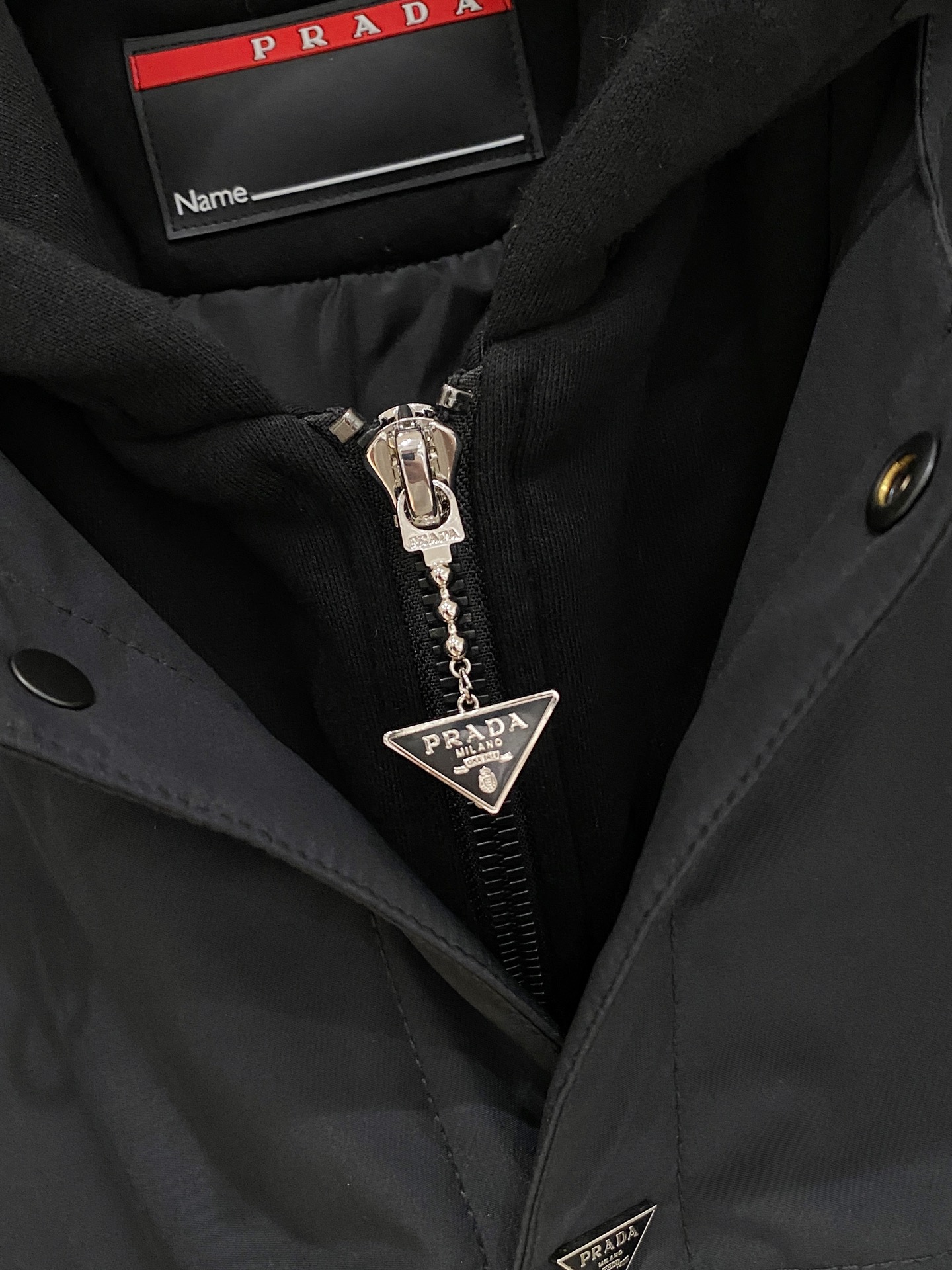 Prada Down Jacket Goose Down Black S-m-xxxl