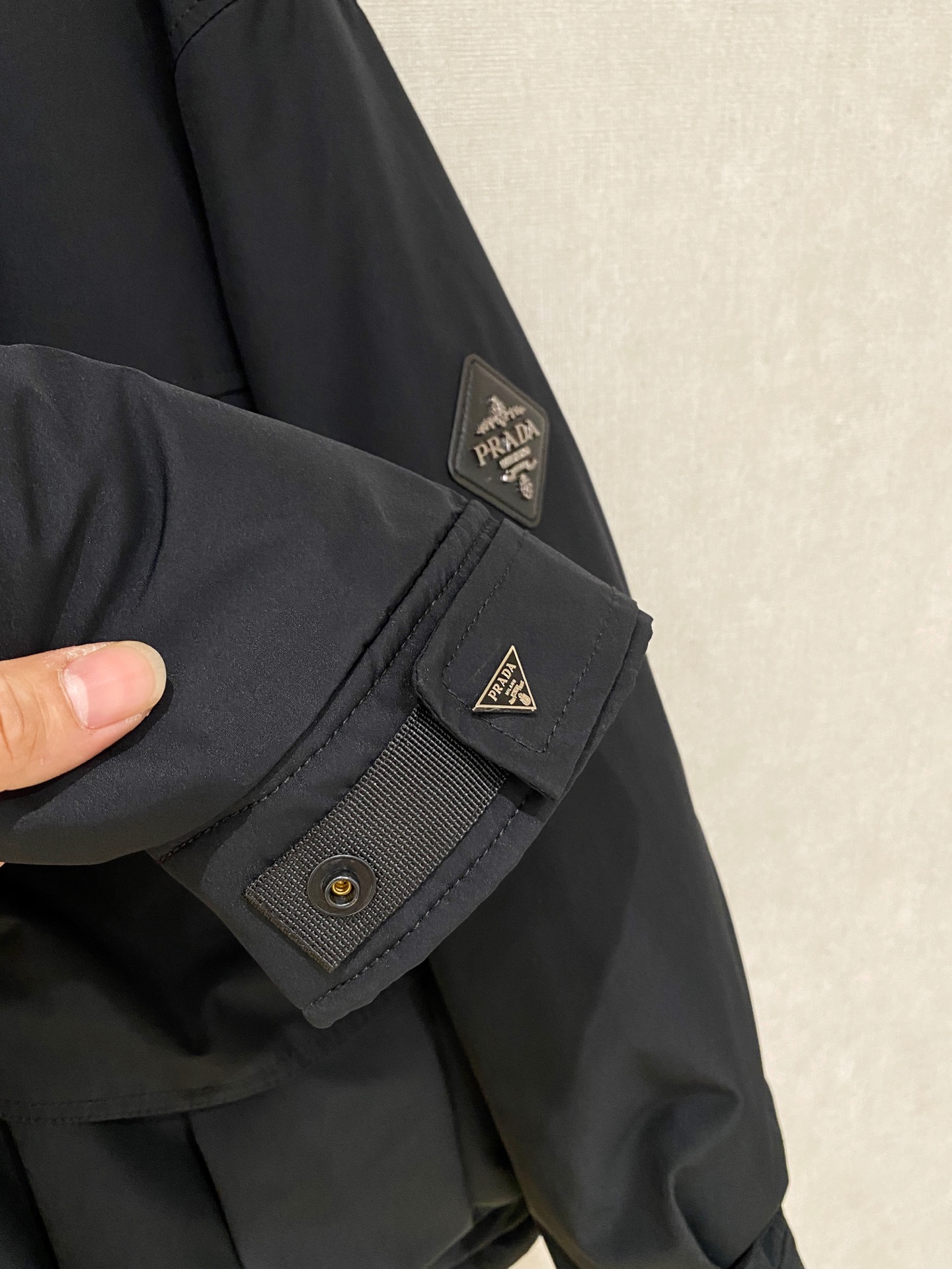 Prada Down Jacket Goose Down Black S-m-xxxl
