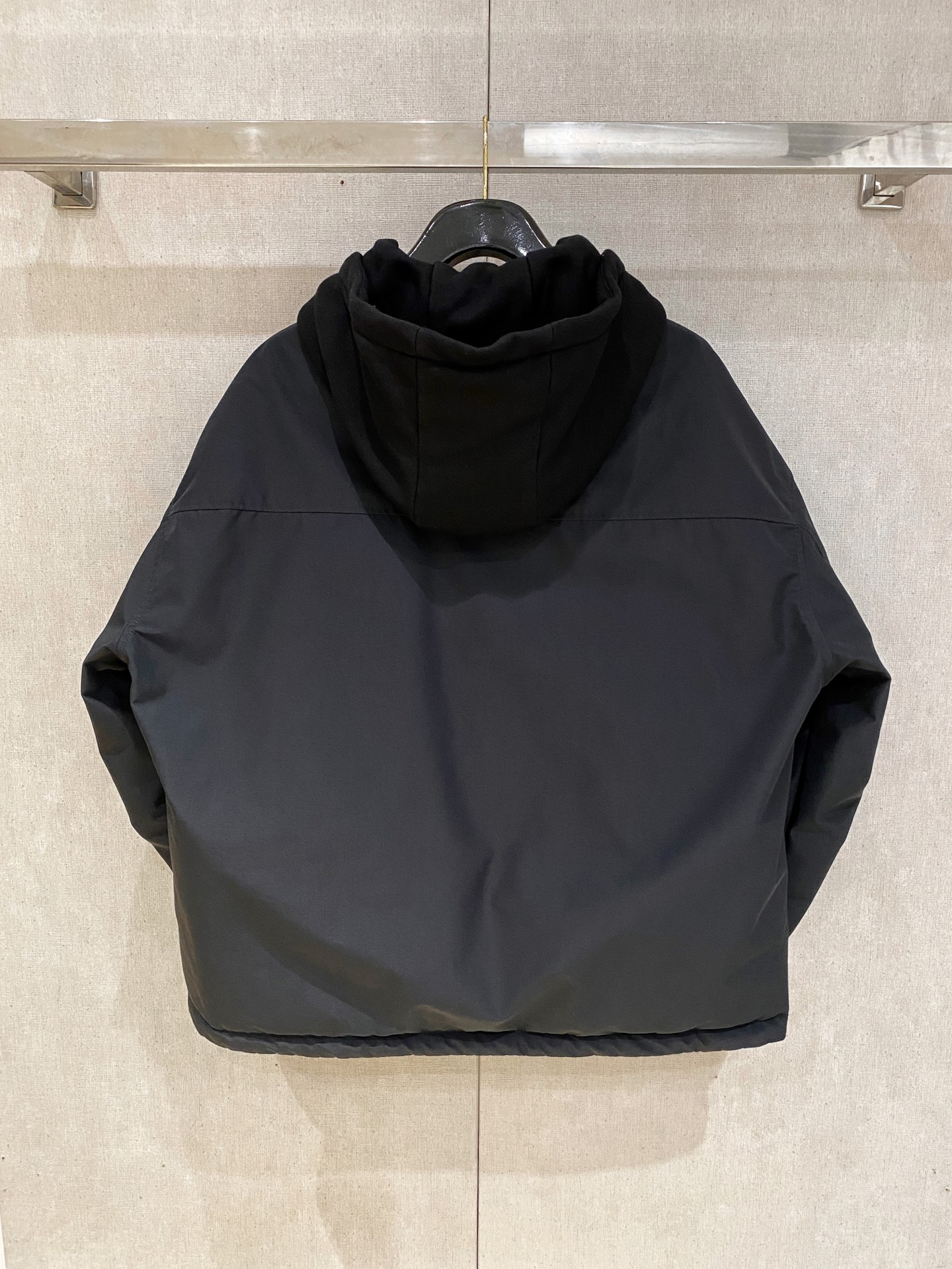 Prada Down Jacket Goose Down Black S-m-xxxl