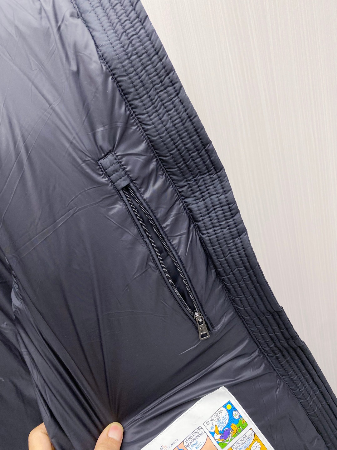 Moncler Down Vest White Duck Down Black M-l