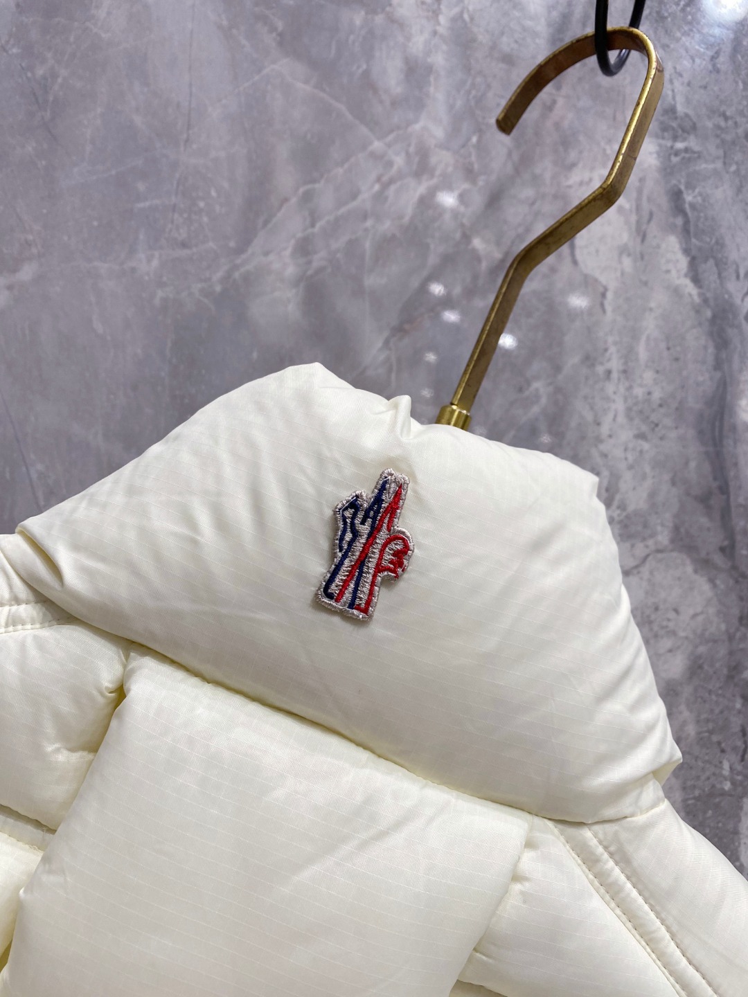 Moncler Down Vest White Duck Down Black M-l
