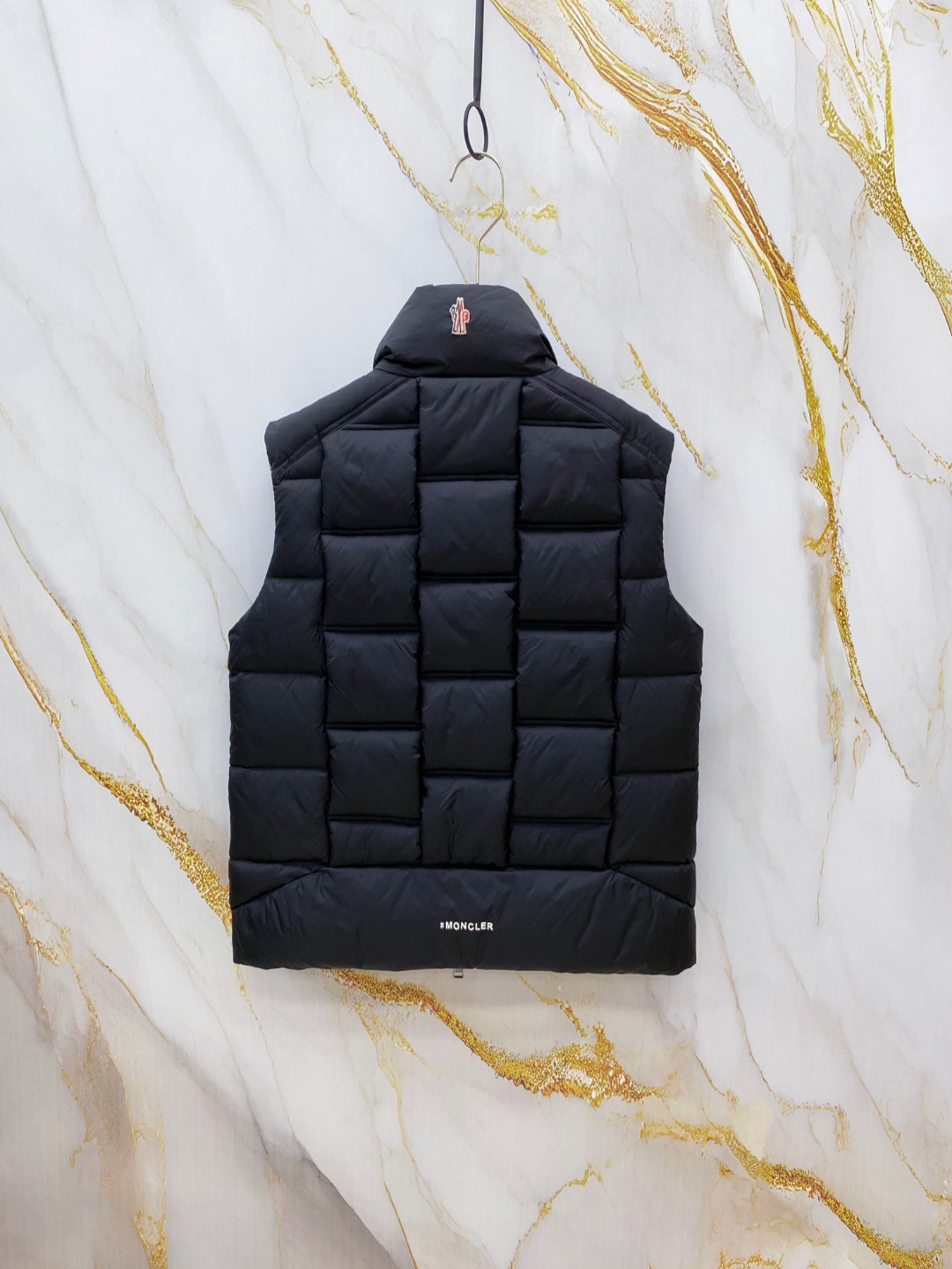 Moncler Down Vest White Duck Down Black M-l