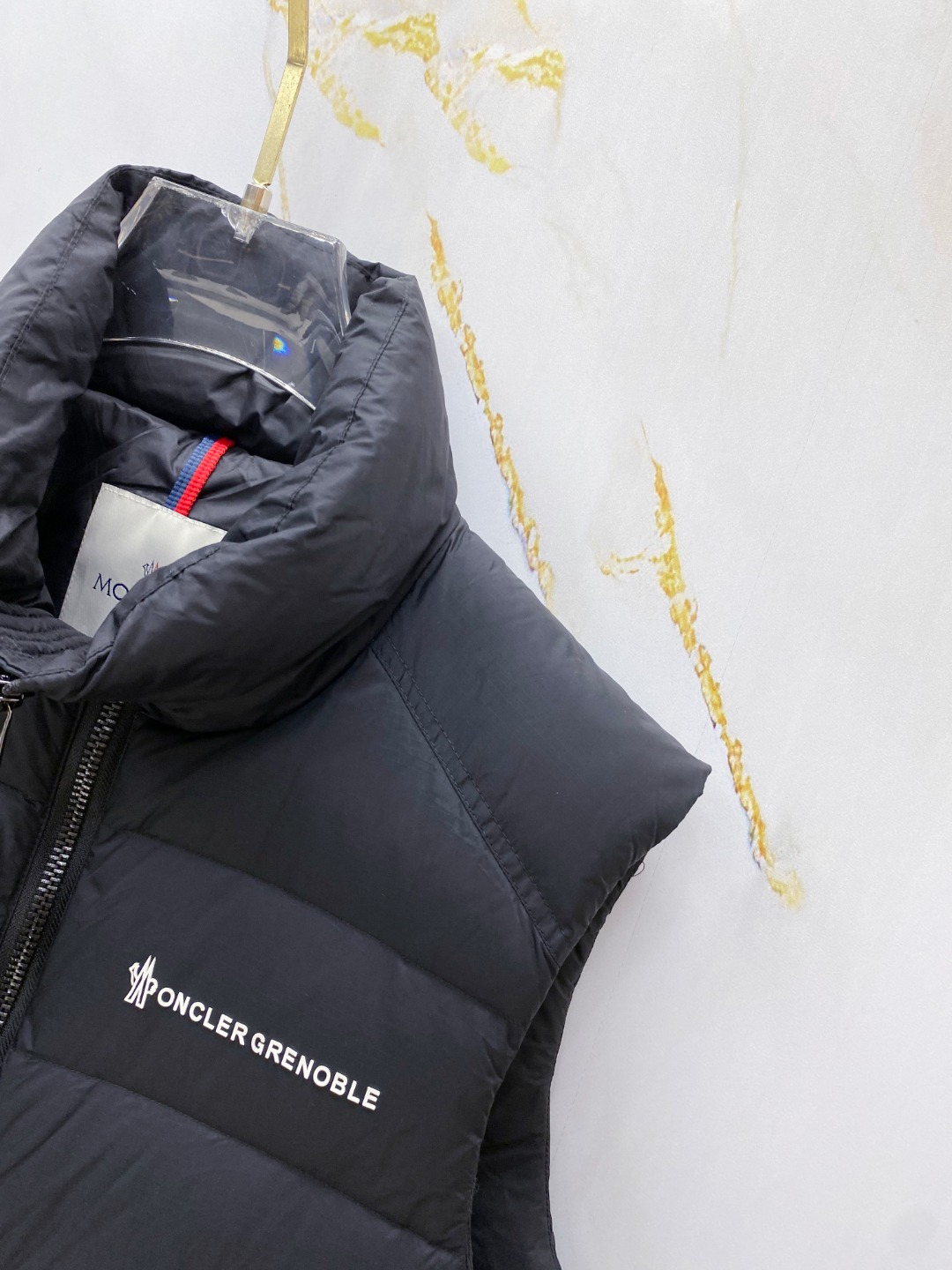 Moncler Down Vest White Duck Down Black M-l