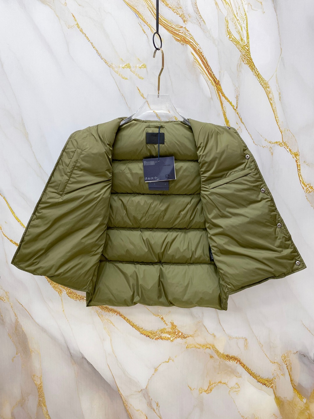 Prada Down Vest White Duck Down 56